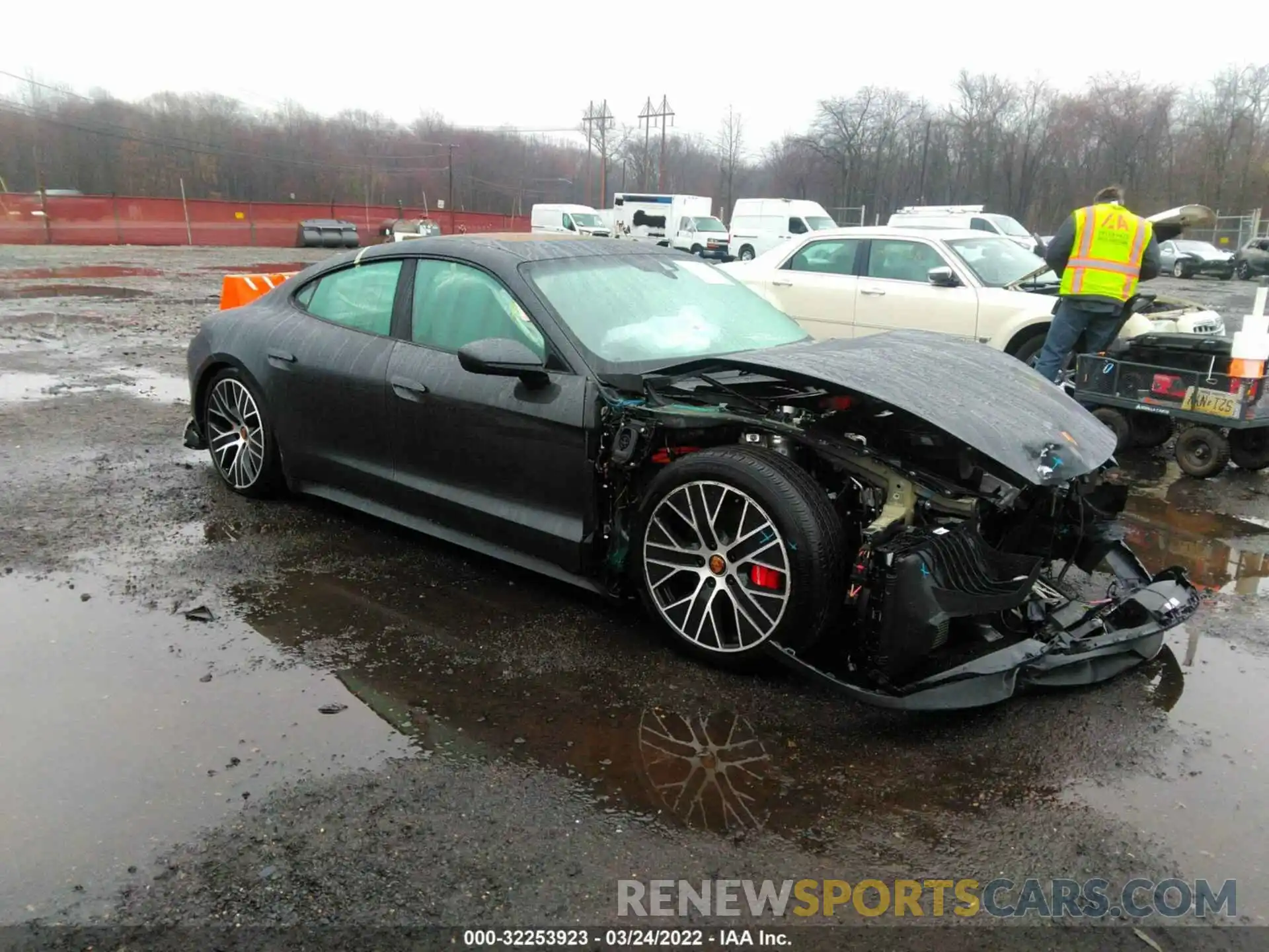 1 Photograph of a damaged car WP0AB2Y14MSA44720 PORSCHE TAYCAN 2021