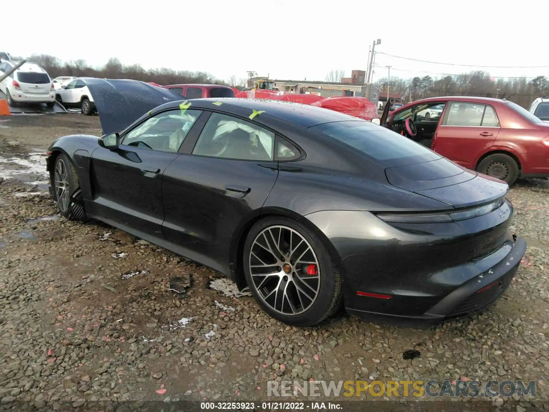 3 Photograph of a damaged car WP0AB2Y14MSA44720 PORSCHE TAYCAN 2021