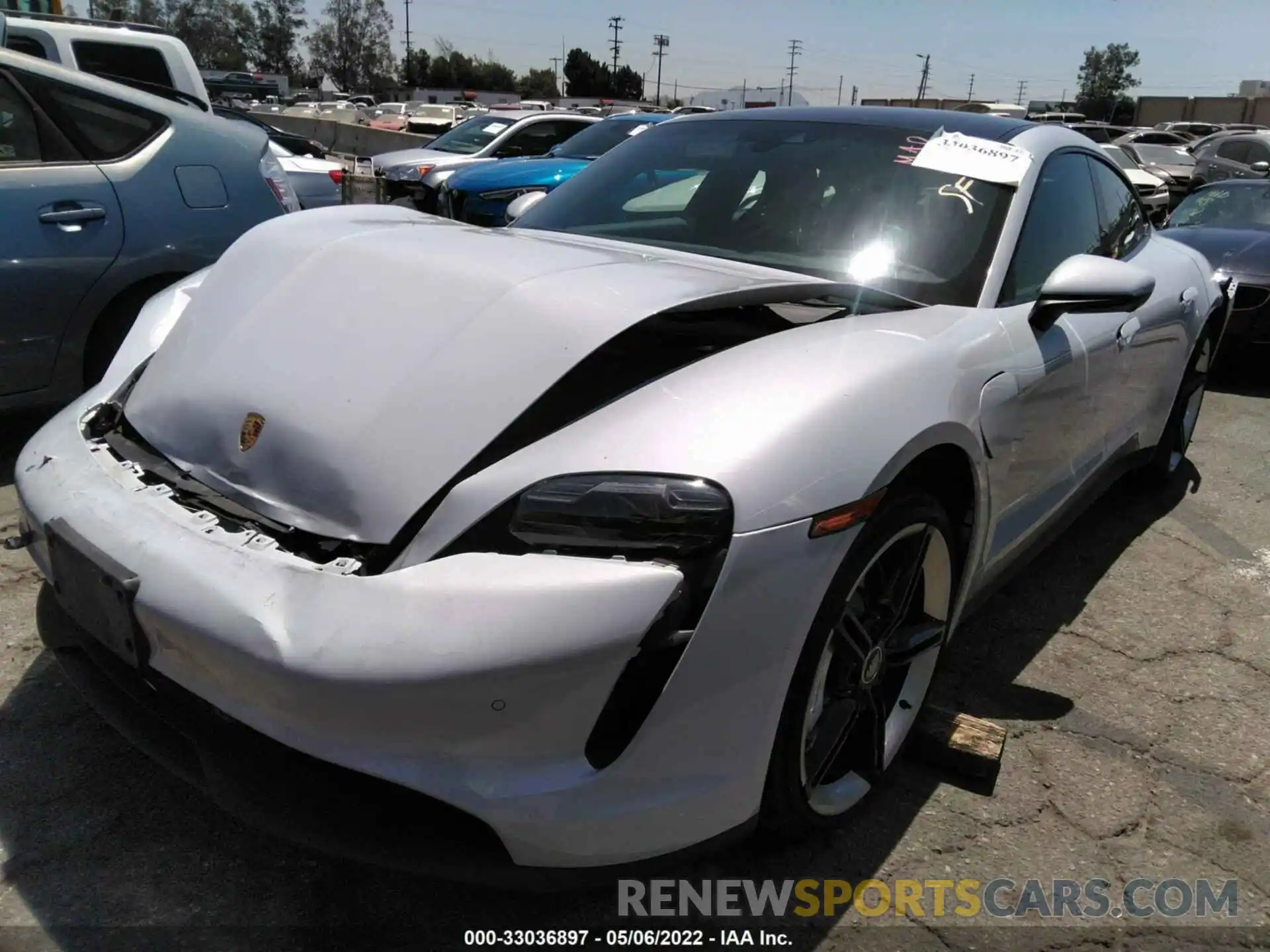 2 Photograph of a damaged car WP0AB2Y16MLA40047 PORSCHE TAYCAN 2021