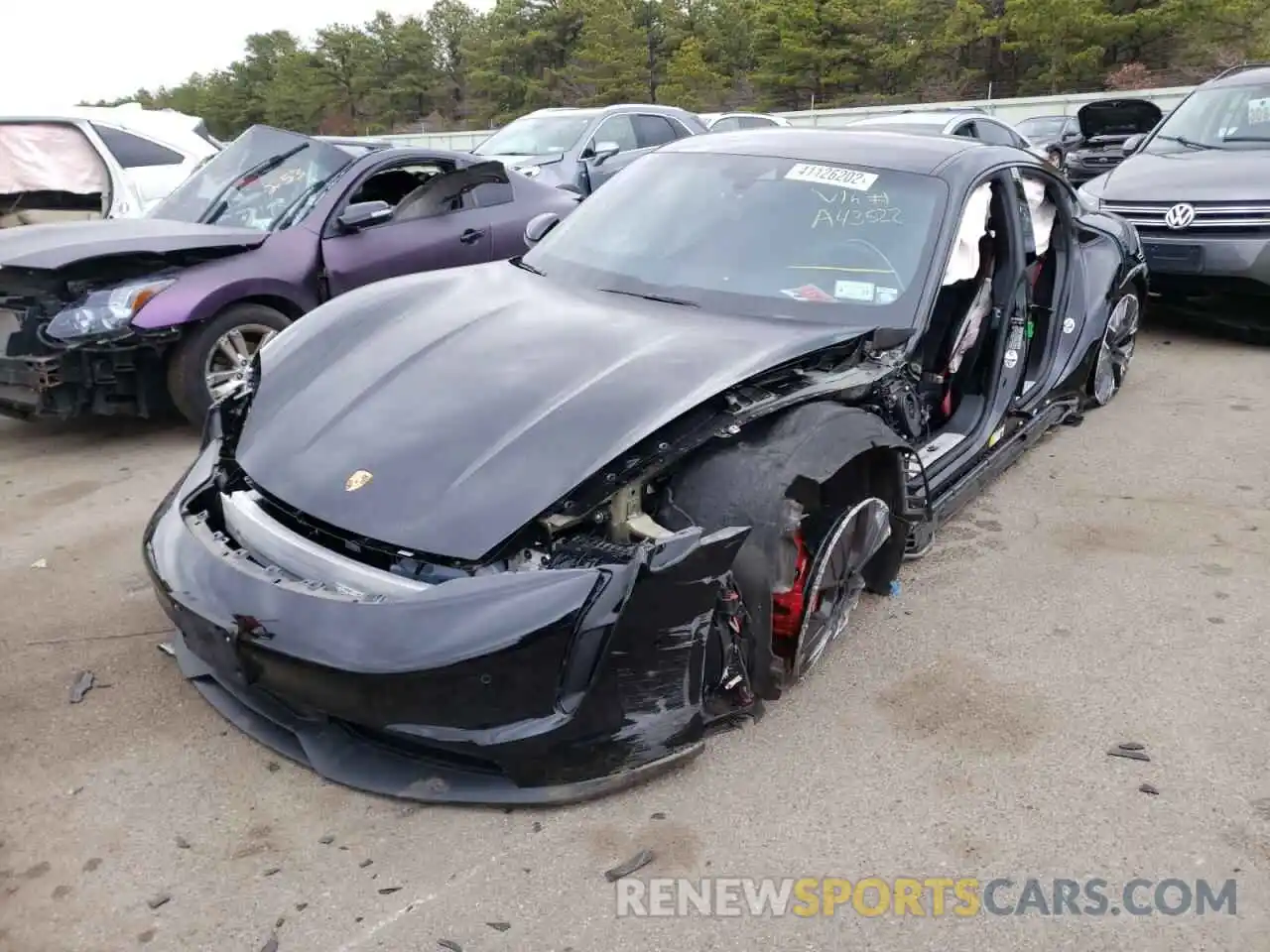 2 Photograph of a damaged car WP0AB2Y16MSA43522 PORSCHE TAYCAN 2021