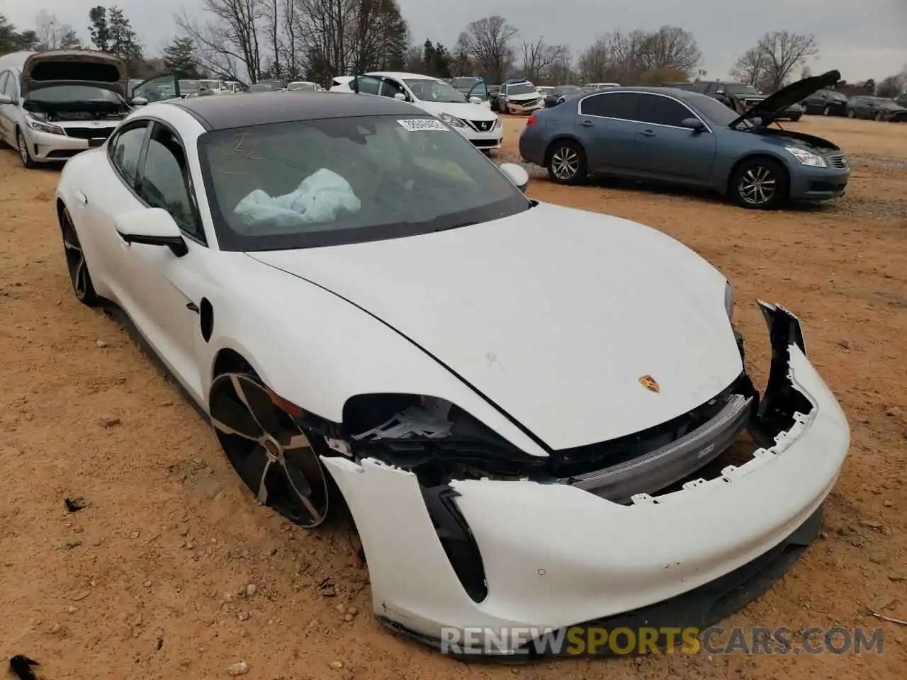 1 Photograph of a damaged car WP0AB2Y16MSA44654 PORSCHE TAYCAN 2021