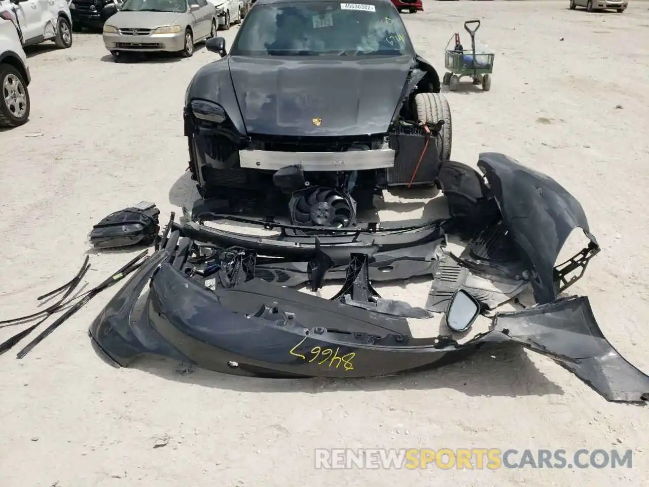 9 Photograph of a damaged car WP0AB2Y17MSA43416 PORSCHE TAYCAN 2021