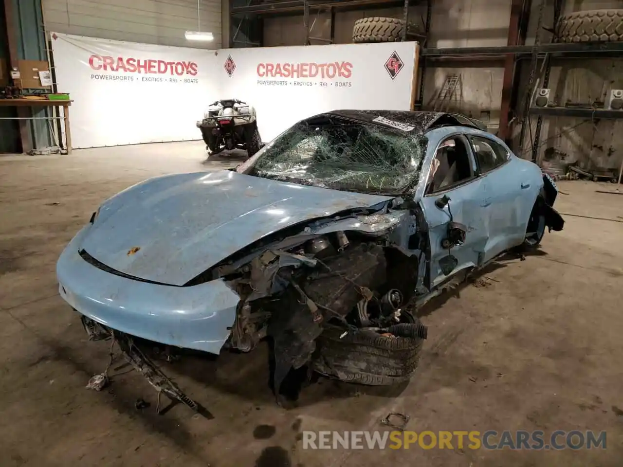 2 Photograph of a damaged car WP0AB2Y19MSA43224 PORSCHE TAYCAN 2021