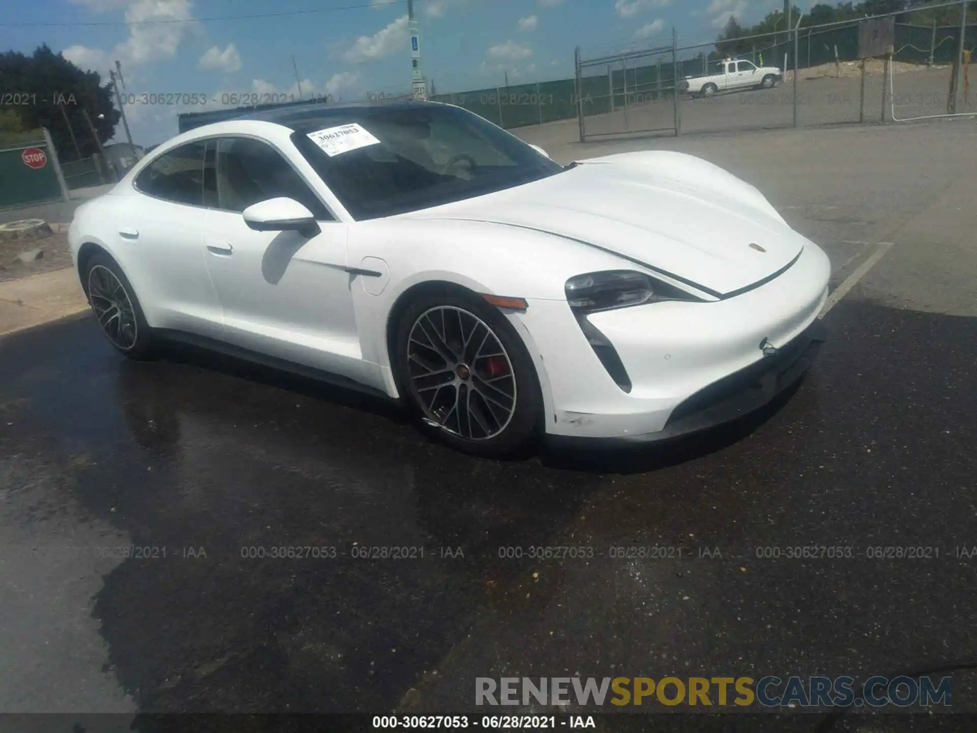 1 Photograph of a damaged car WP0AB2Y19MSA44101 PORSCHE TAYCAN 2021