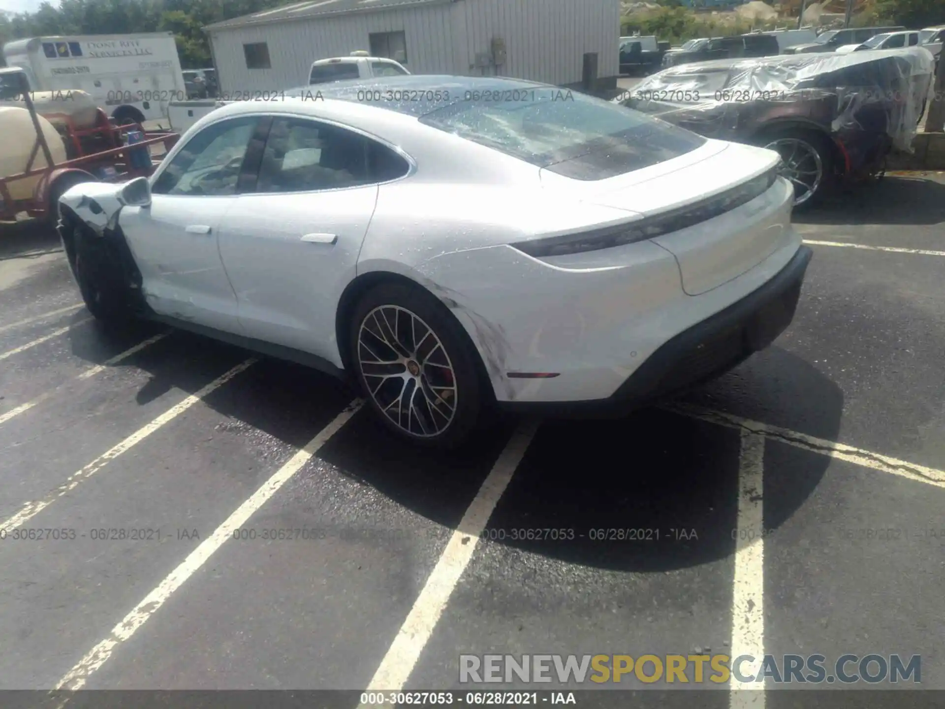 3 Photograph of a damaged car WP0AB2Y19MSA44101 PORSCHE TAYCAN 2021