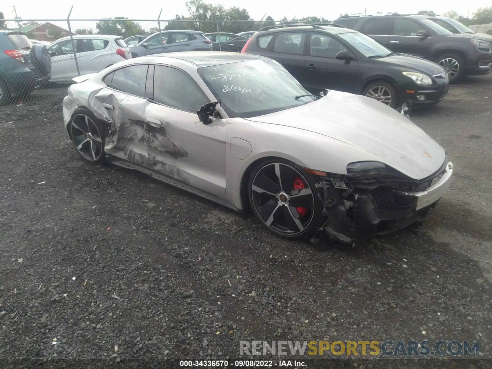 1 Photograph of a damaged car WP0AB2Y19MSA44969 PORSCHE TAYCAN 2021