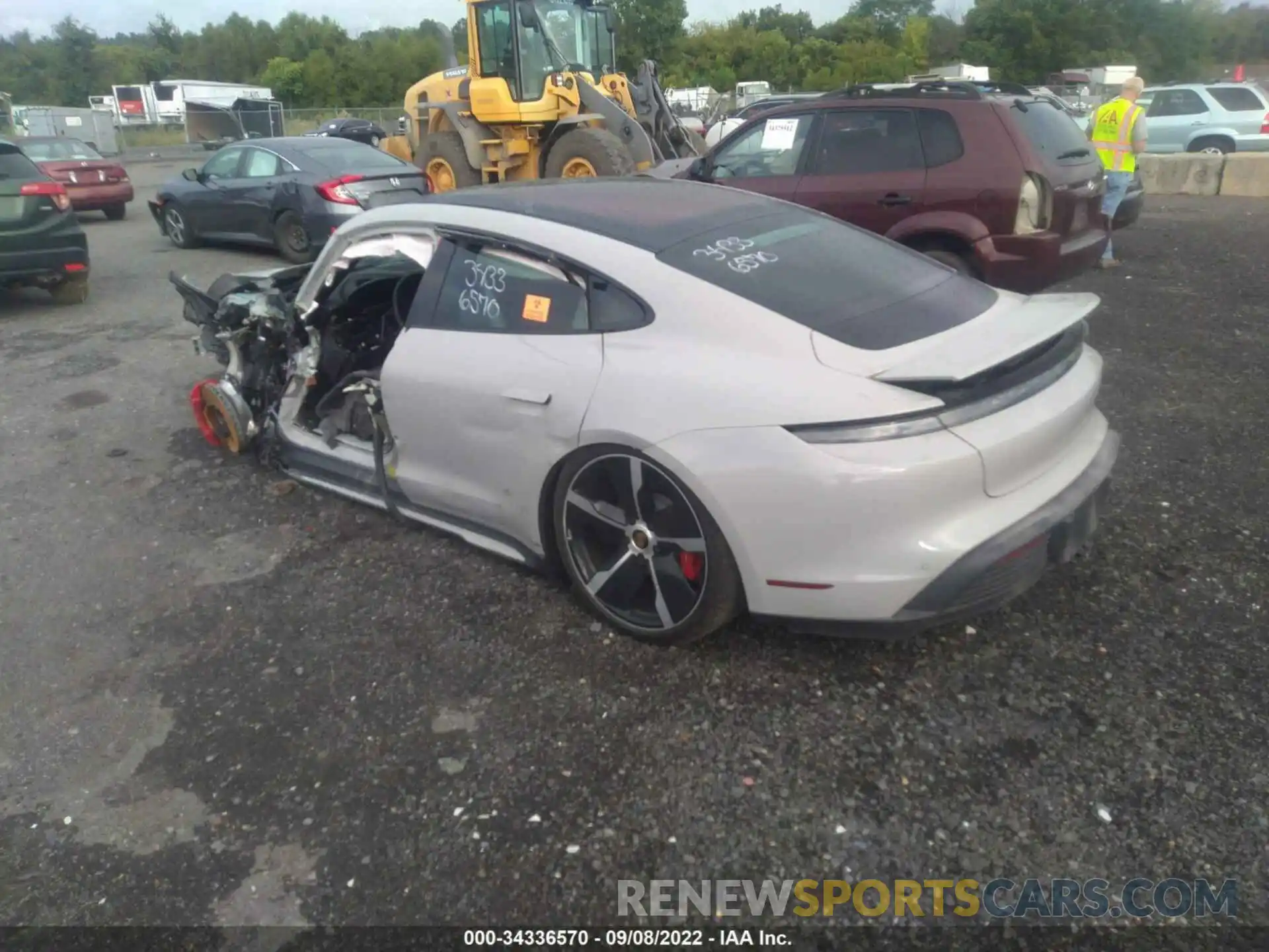 3 Photograph of a damaged car WP0AB2Y19MSA44969 PORSCHE TAYCAN 2021