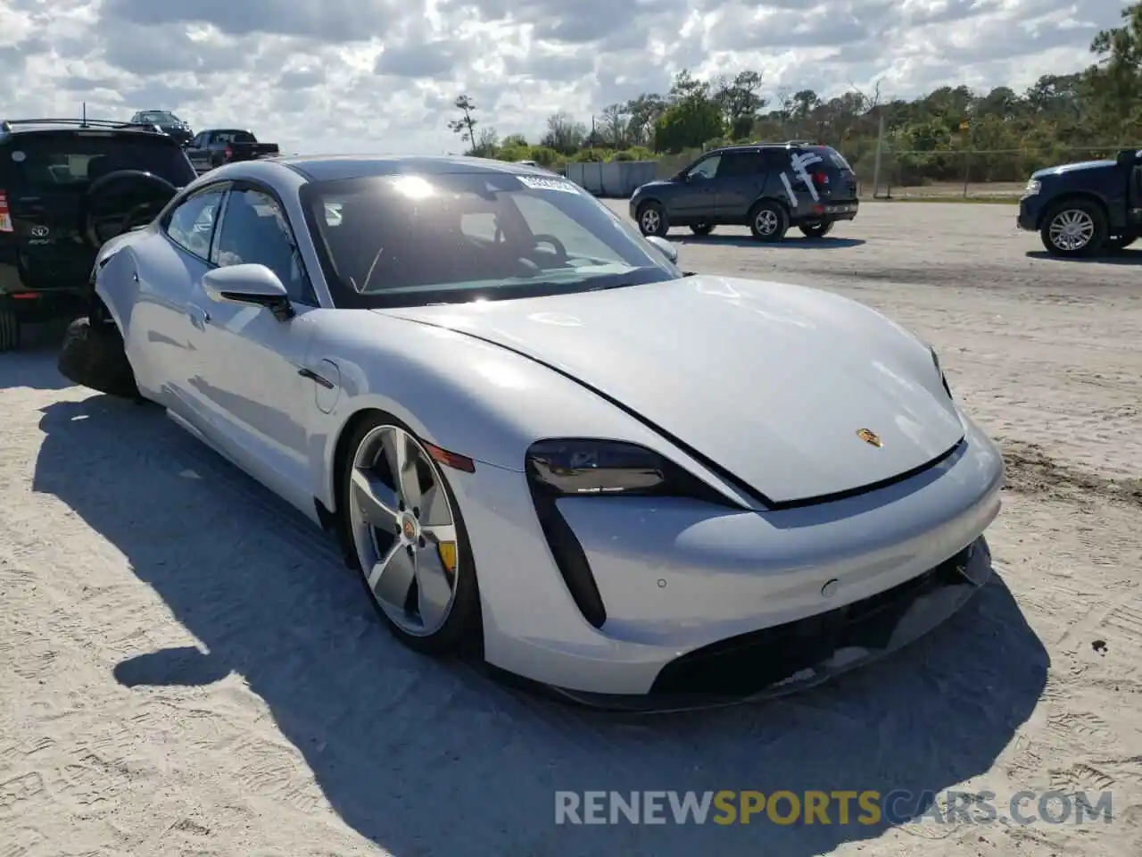 1 Photograph of a damaged car WP0AC2Y12MSA63456 PORSCHE TAYCAN 2021