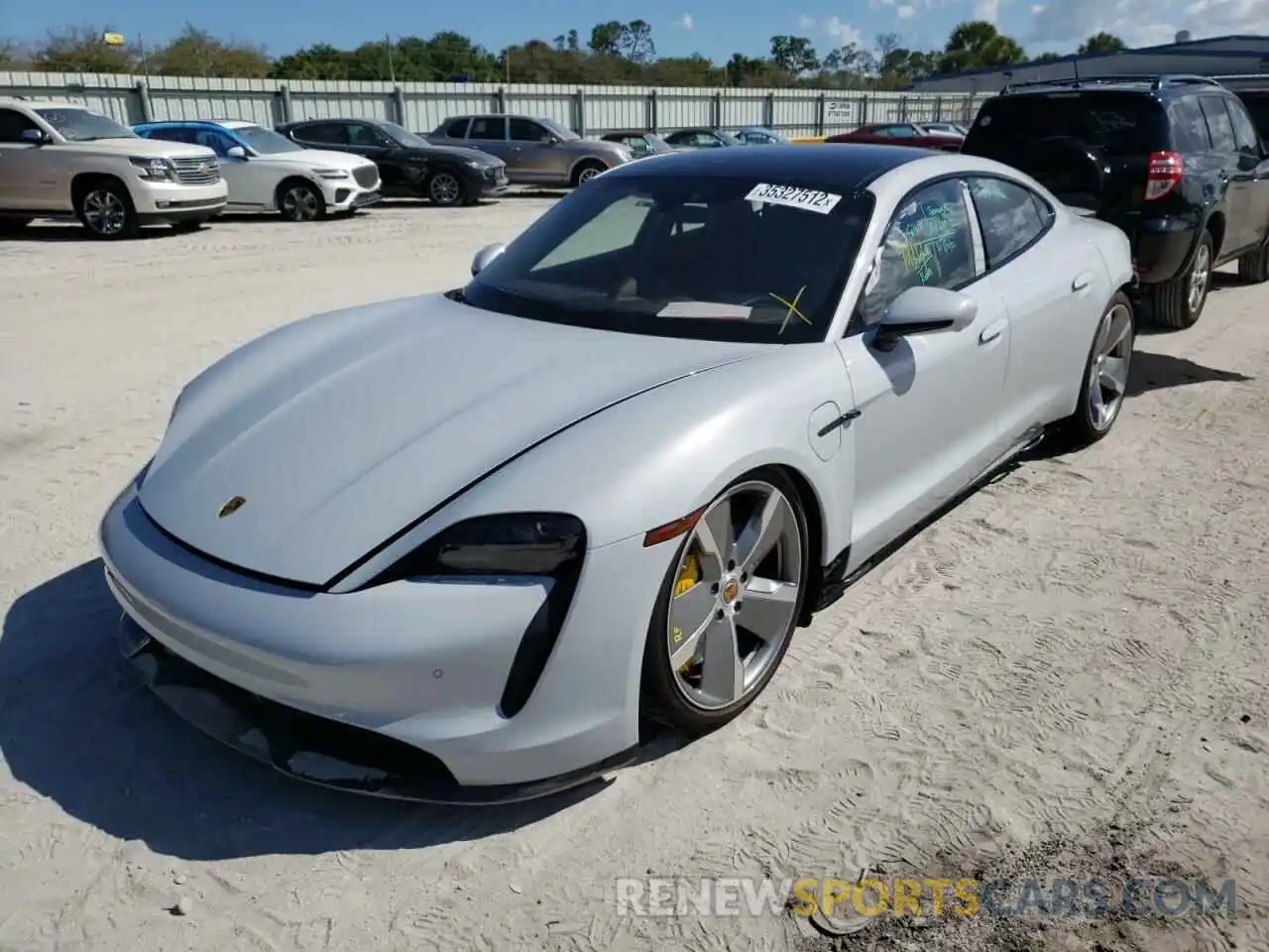 2 Photograph of a damaged car WP0AC2Y12MSA63456 PORSCHE TAYCAN 2021