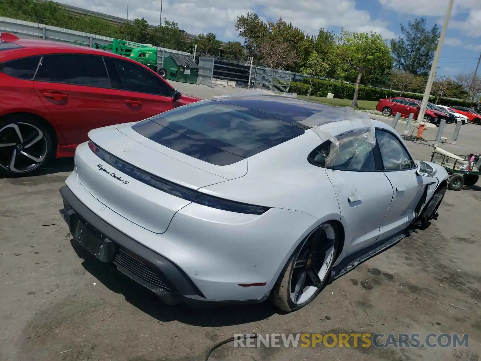 4 Photograph of a damaged car WP0AC2Y16MSA62505 PORSCHE TAYCAN 2021