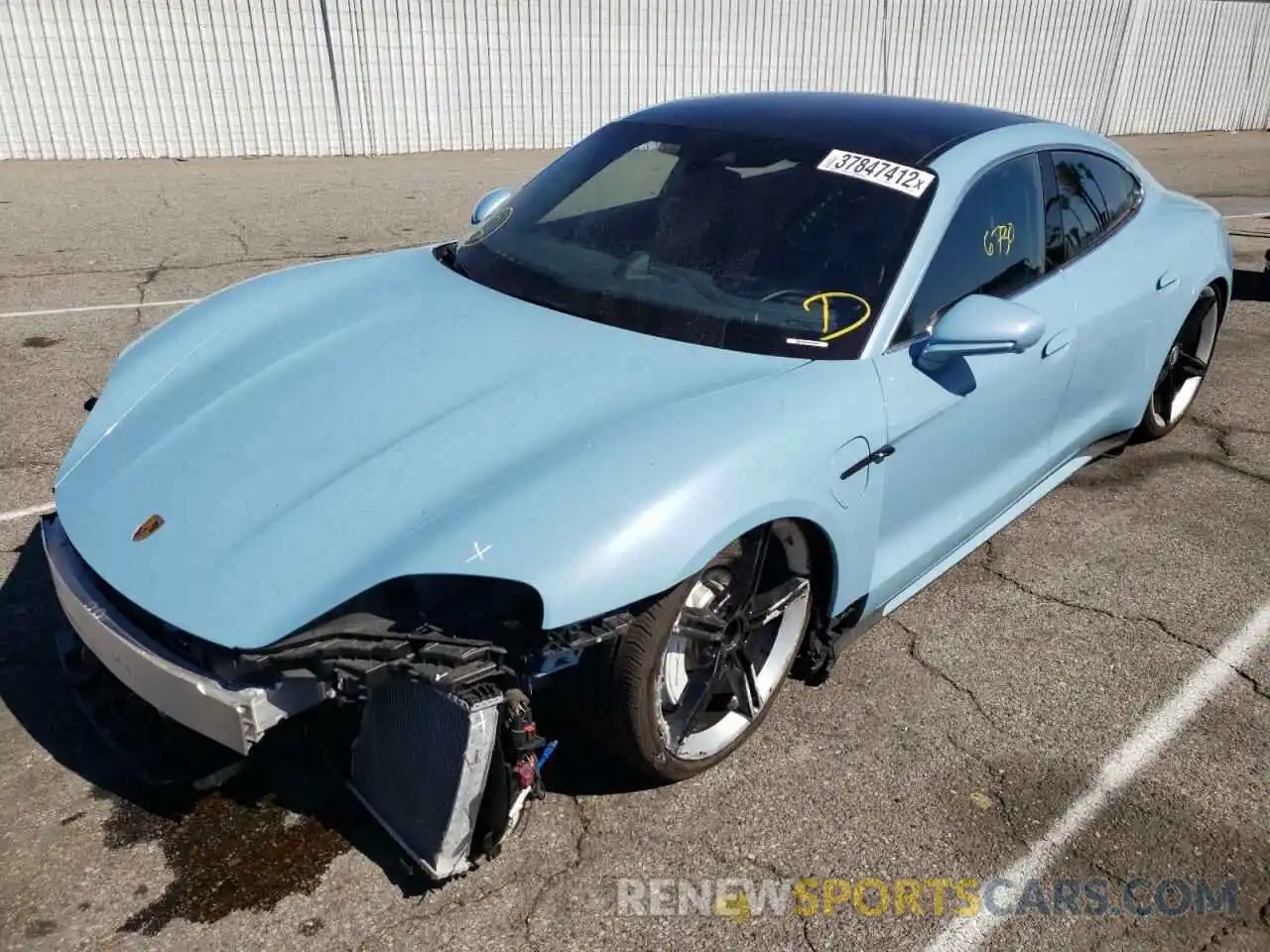 2 Photograph of a damaged car WP0AC2Y16MSA63511 PORSCHE TAYCAN 2021