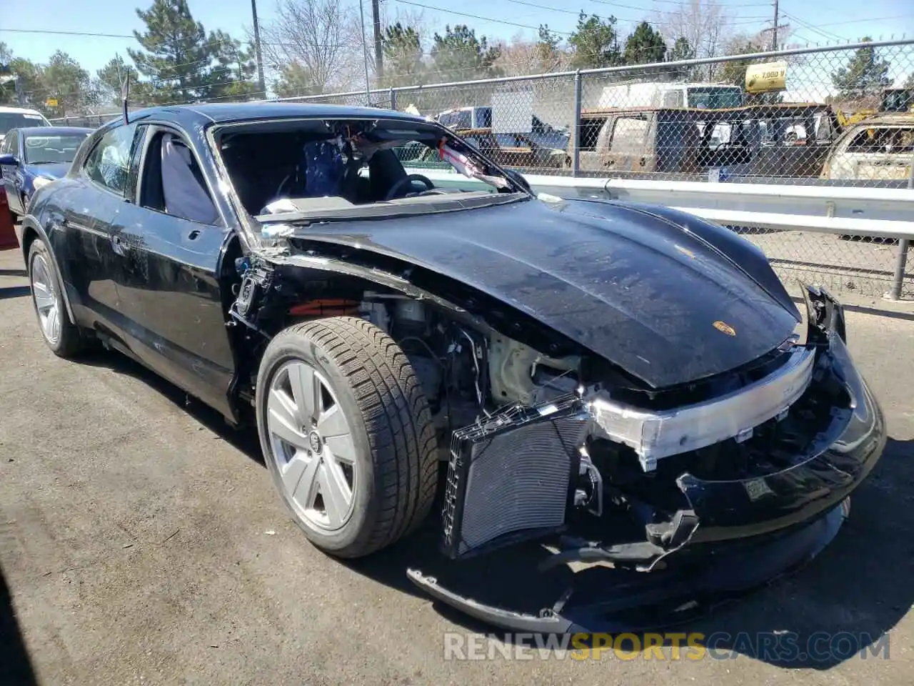 1 Photograph of a damaged car WP0BA2Y11MSA71123 PORSCHE TAYCAN 2021