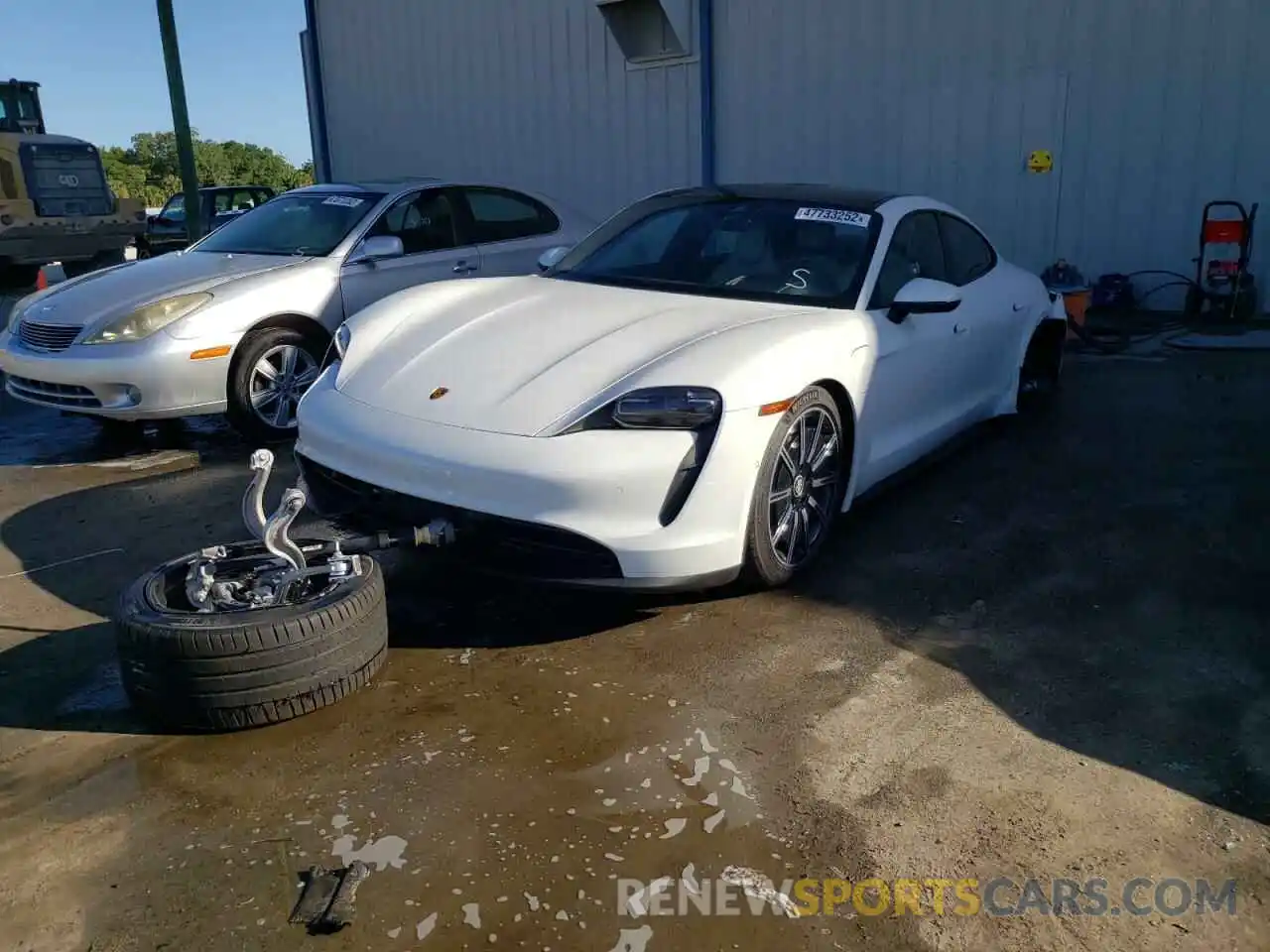 2 Photograph of a damaged car WP0AA2Y11NSA14126 PORSCHE TAYCAN 2022