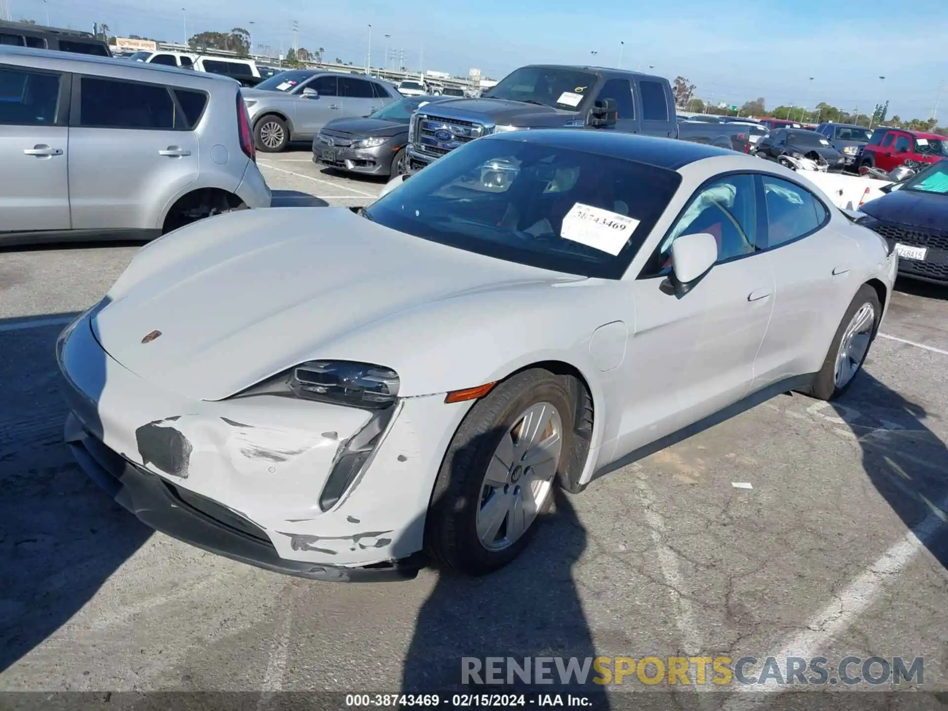 2 Photograph of a damaged car WP0AA2Y11NSA15907 PORSCHE TAYCAN 2022