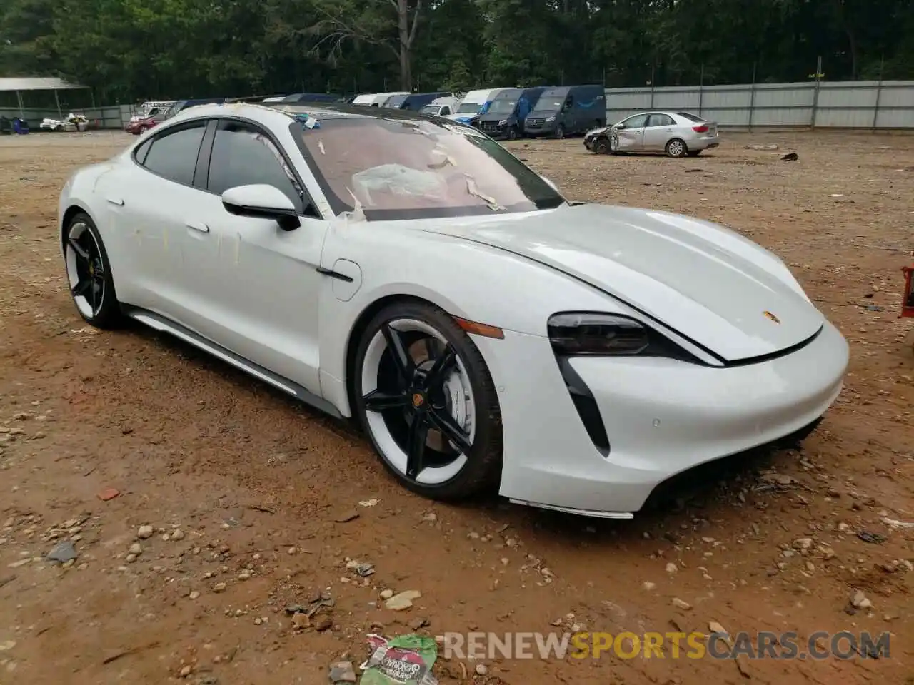 1 Photograph of a damaged car WP0AB2Y13NSA43561 PORSCHE TAYCAN 2022