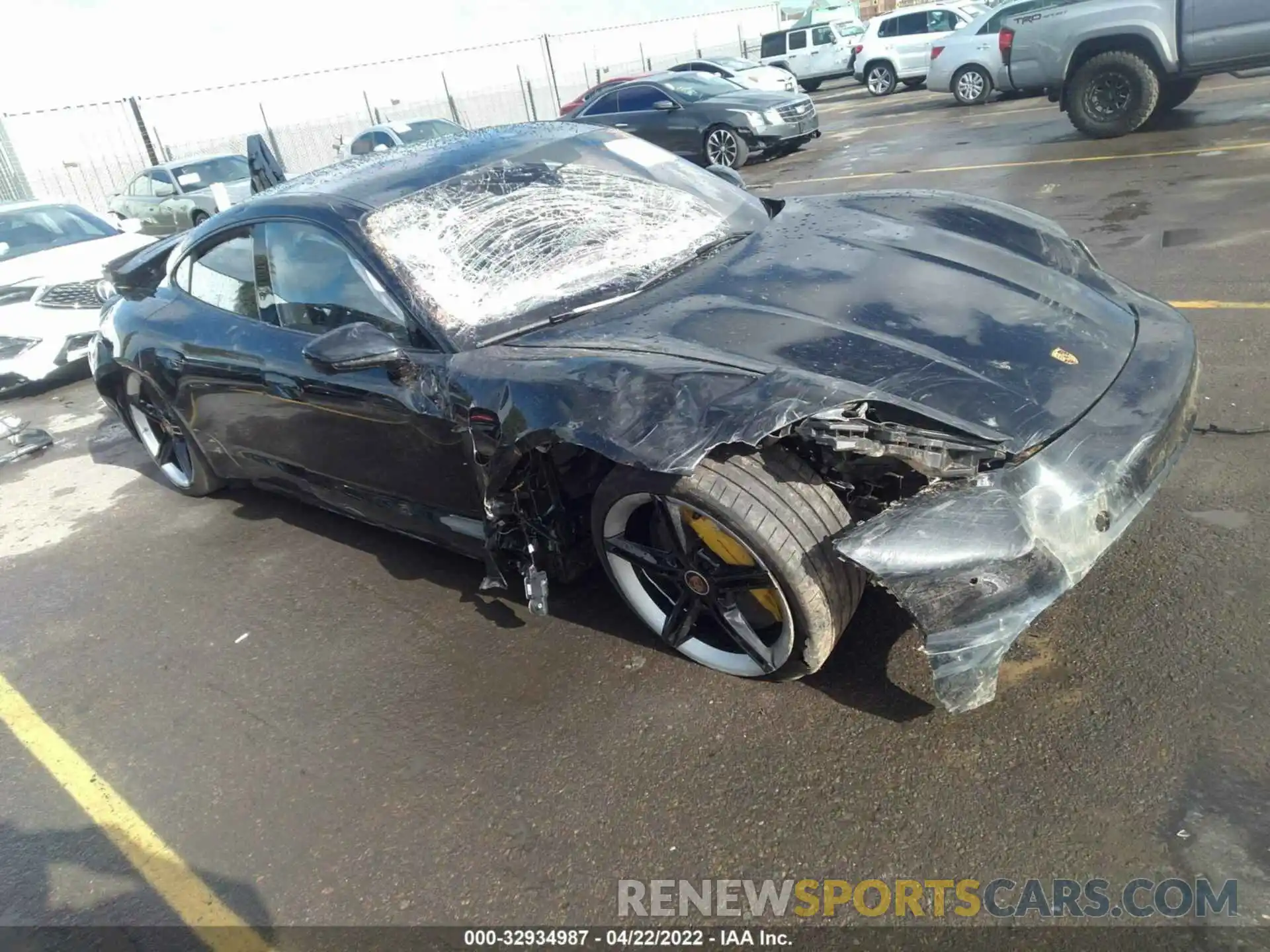 1 Photograph of a damaged car WP0AC2Y10NSA54269 PORSCHE TAYCAN 2022