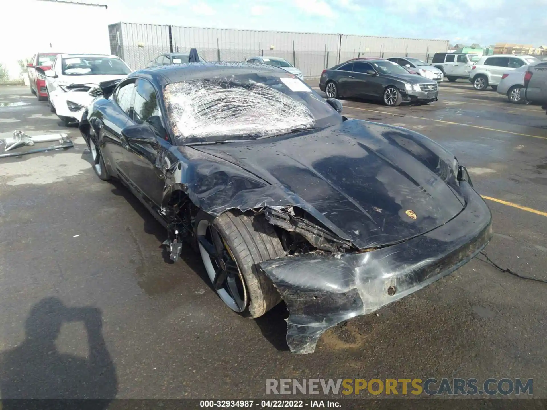 6 Photograph of a damaged car WP0AC2Y10NSA54269 PORSCHE TAYCAN 2022