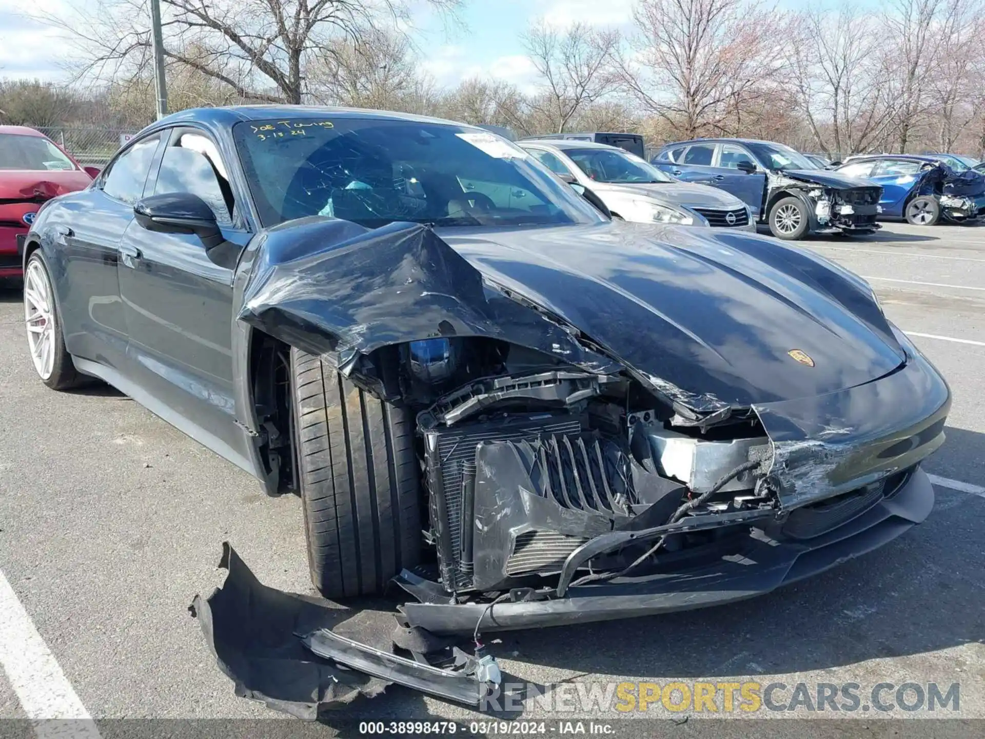 1 Photograph of a damaged car WP0AB2Y11PSA35803 PORSCHE TAYCAN 2023