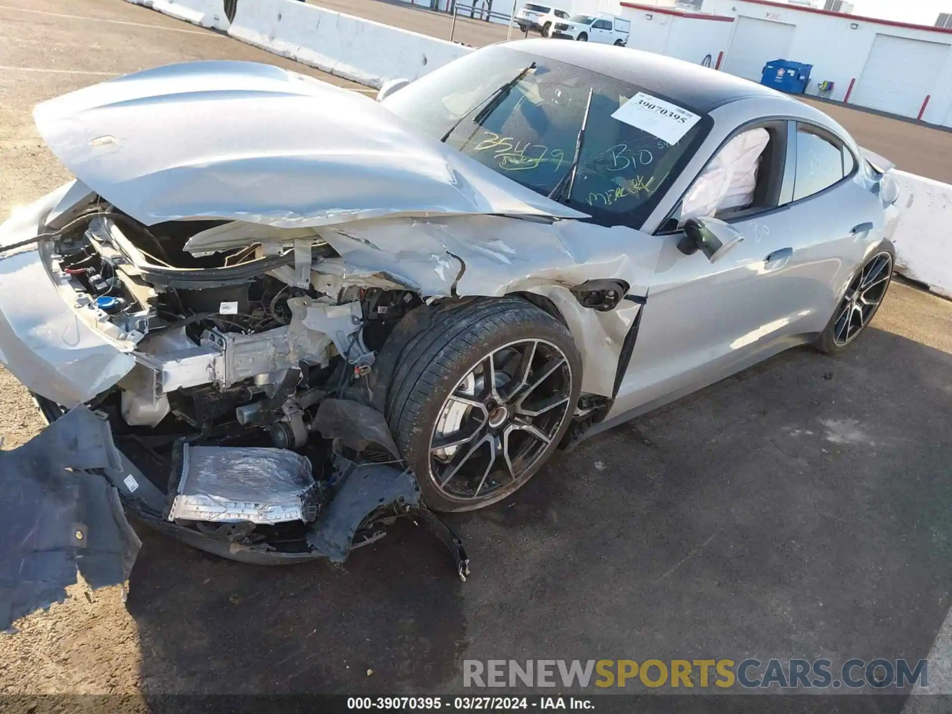 2 Photograph of a damaged car WP0AB2Y1XPSA36285 PORSCHE TAYCAN 2023