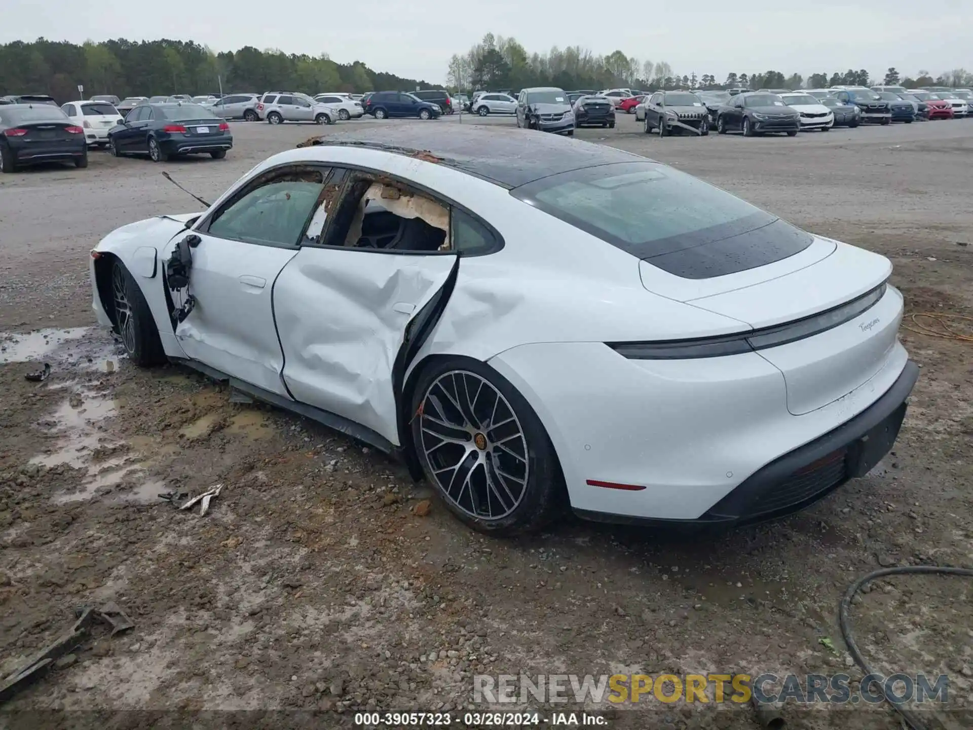 3 Photograph of a damaged car WP0AA2Y19RSA11304 PORSCHE TAYCAN 2024