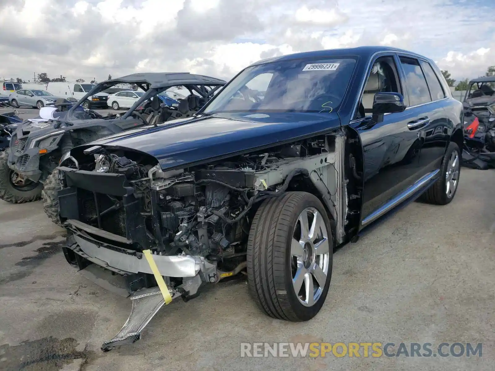 2 Photograph of a damaged car SLA689X51KU114147 ROLLS-ROYCE CULLINAN 2019