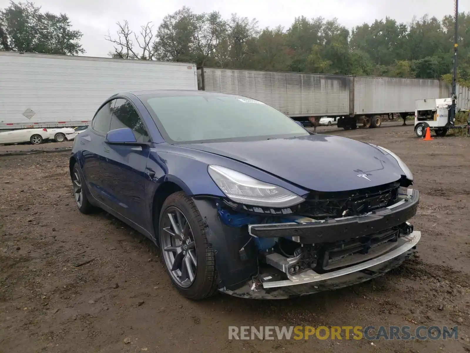 1 Photograph of a damaged car 5YJ3E1EA6MF838269 TESLA MISC PARTS 2021