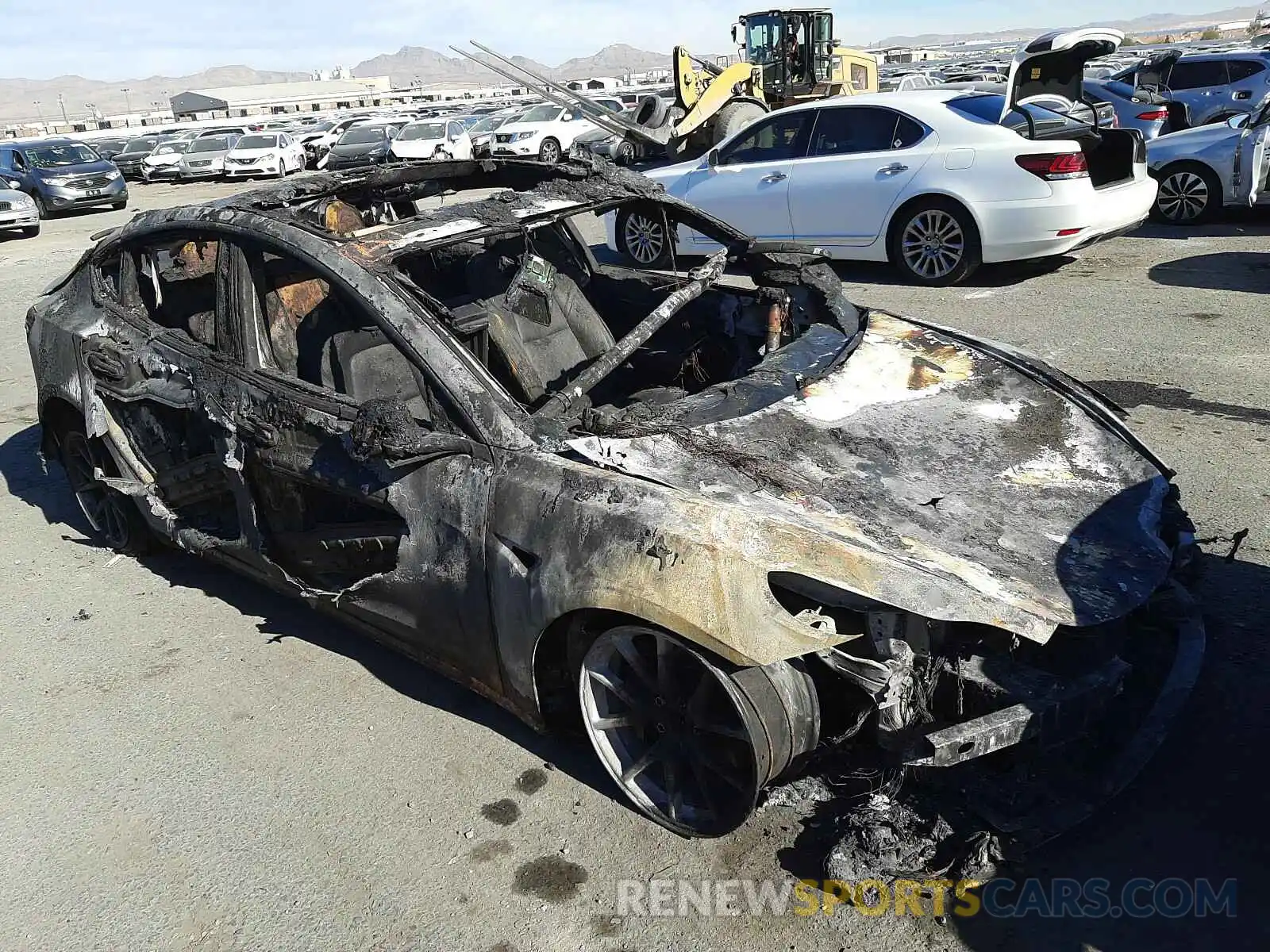 1 Photograph of a damaged car 1YJ3E1EAXKF299913 TESLA MODEL 3 2019