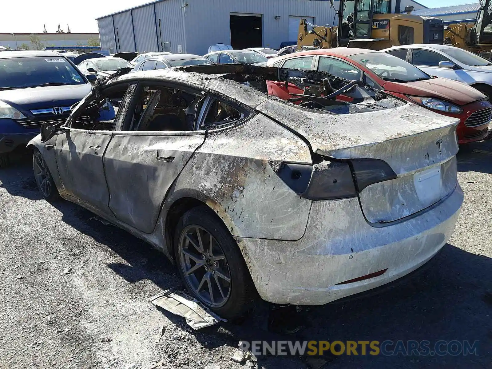3 Photograph of a damaged car 1YJ3E1EAXKF299913 TESLA MODEL 3 2019