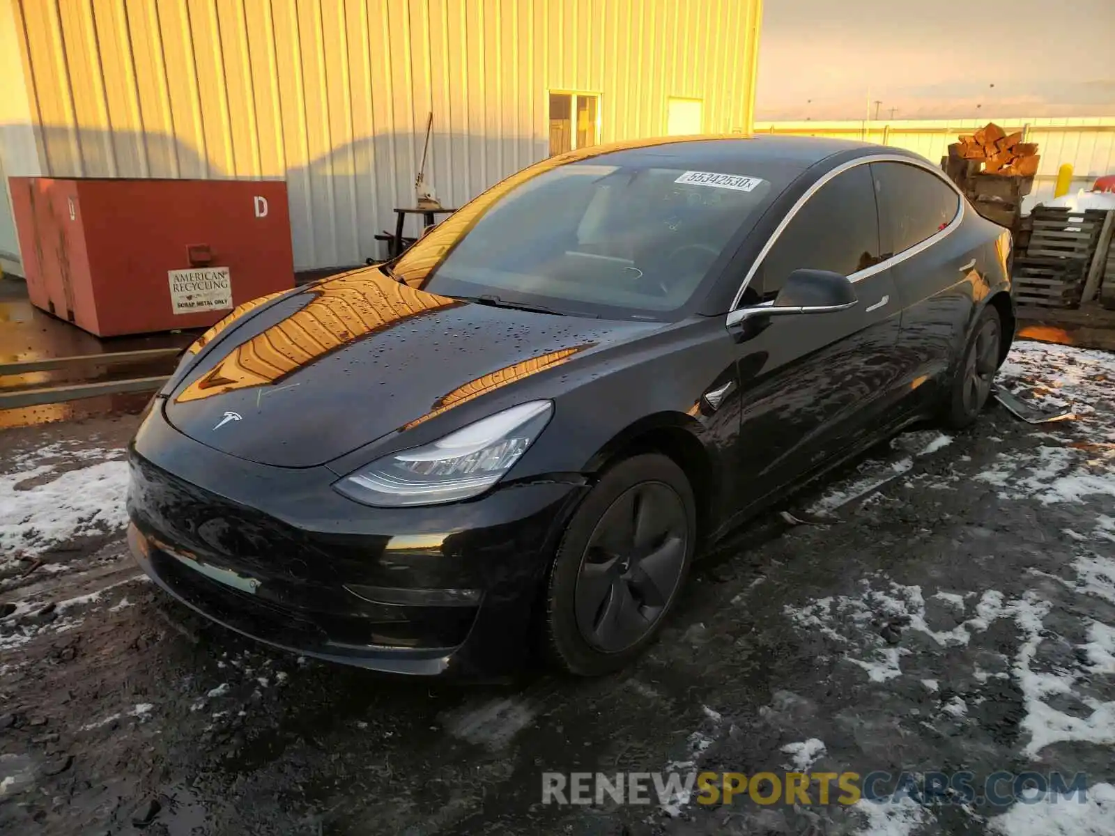 2 Photograph of a damaged car 5YJ3E13B9KF385240 TESLA MODEL 3 2019