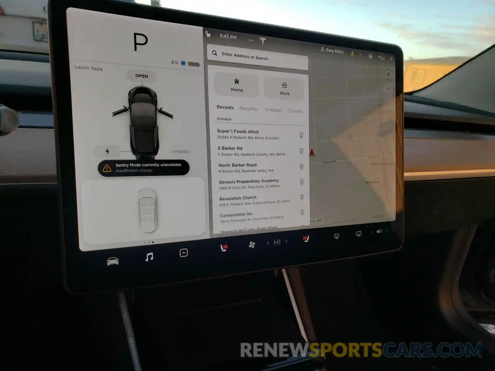 8 Photograph of a damaged car 5YJ3E13B9KF385240 TESLA MODEL 3 2019