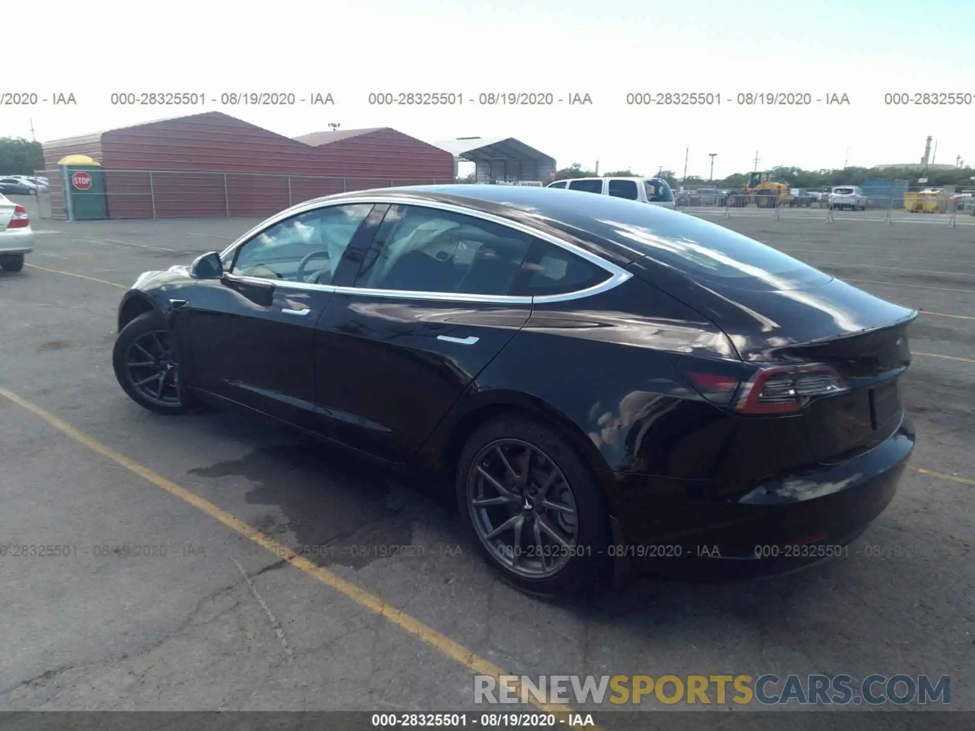 3 Photograph of a damaged car 5YJ3E1EA0KF198749 TESLA MODEL 3 2019