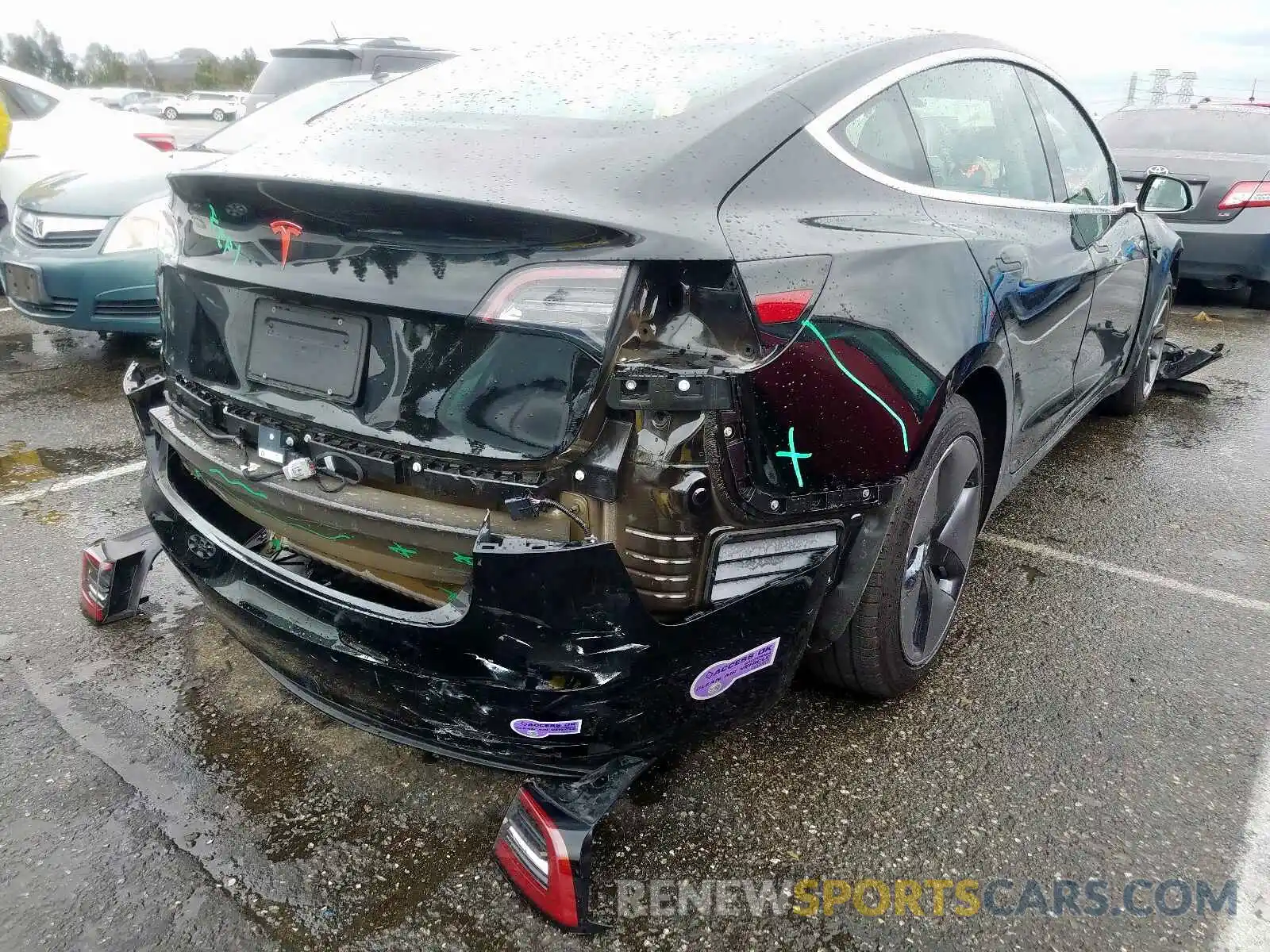 4 Photograph of a damaged car 5YJ3E1EA0KF297457 TESLA MODEL 3 2019