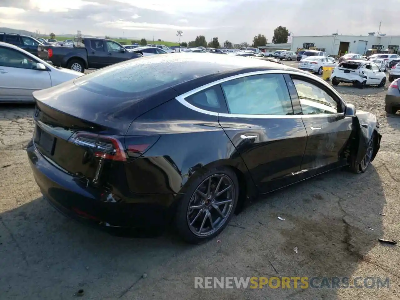 4 Photograph of a damaged car 5YJ3E1EA0KF297880 TESLA MODEL 3 2019