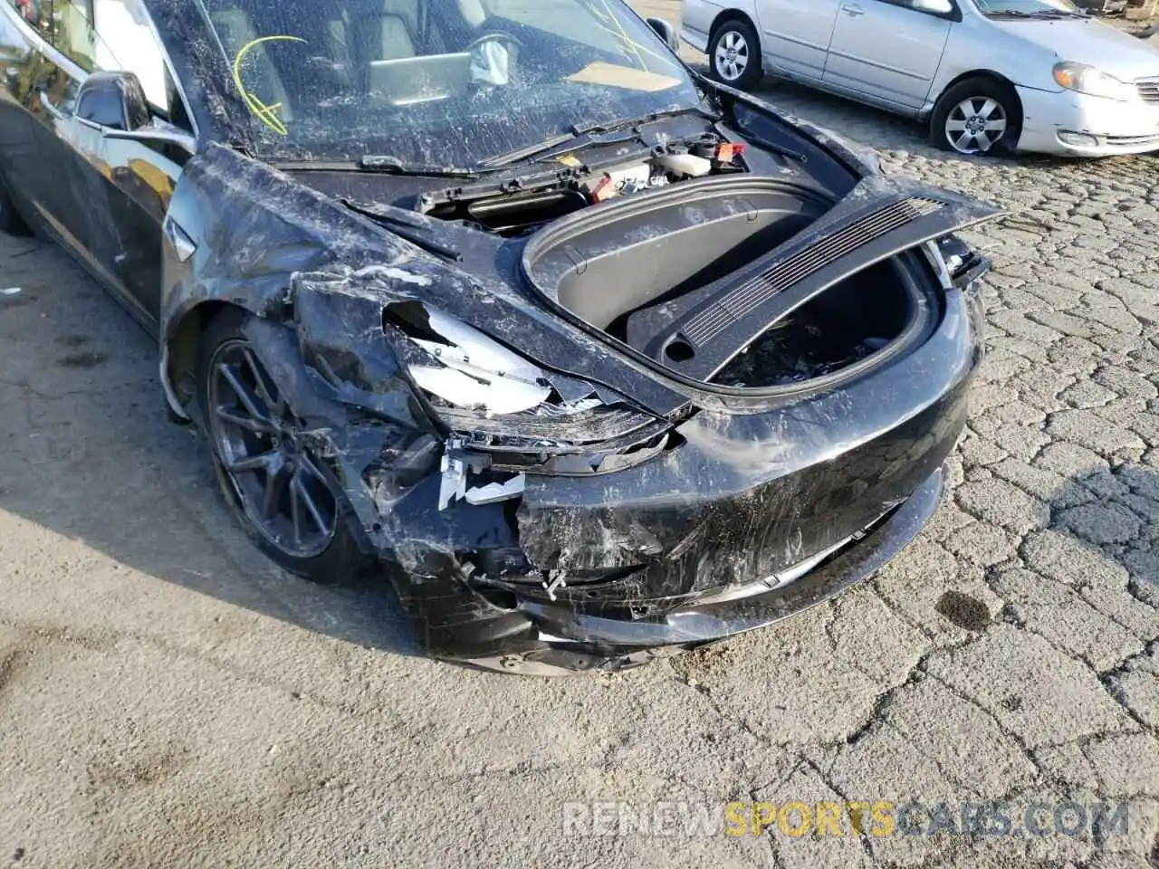 9 Photograph of a damaged car 5YJ3E1EA0KF297880 TESLA MODEL 3 2019