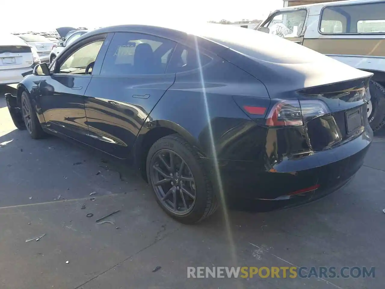 3 Photograph of a damaged car 5YJ3E1EA0KF297958 TESLA MODEL 3 2019