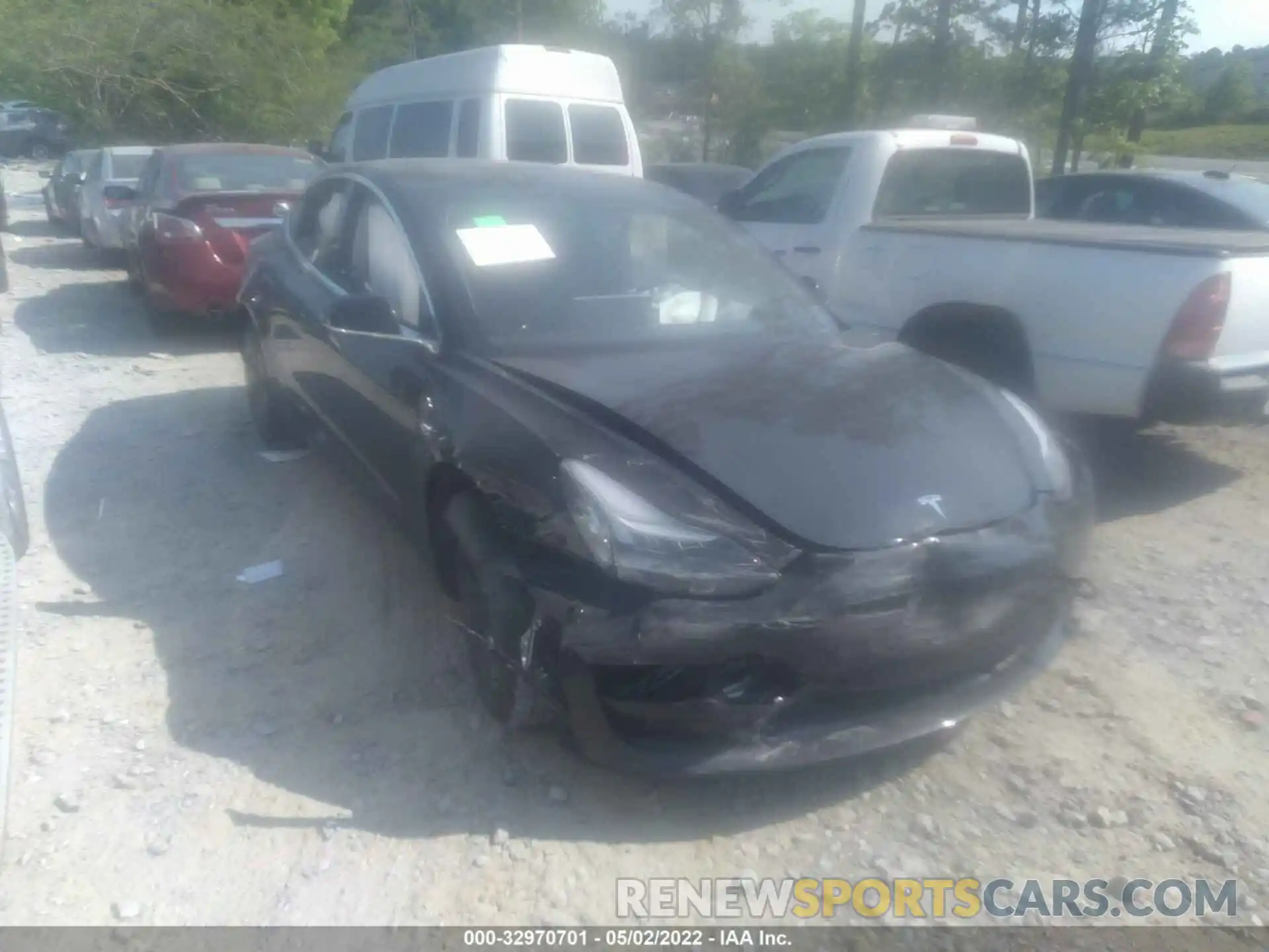 1 Photograph of a damaged car 5YJ3E1EA0KF298043 TESLA MODEL 3 2019