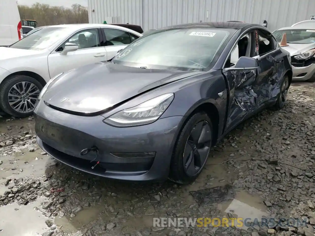 2 Фотография поврежденного автомобиля 5YJ3E1EA0KF298284 TESLA MODEL 3 2019