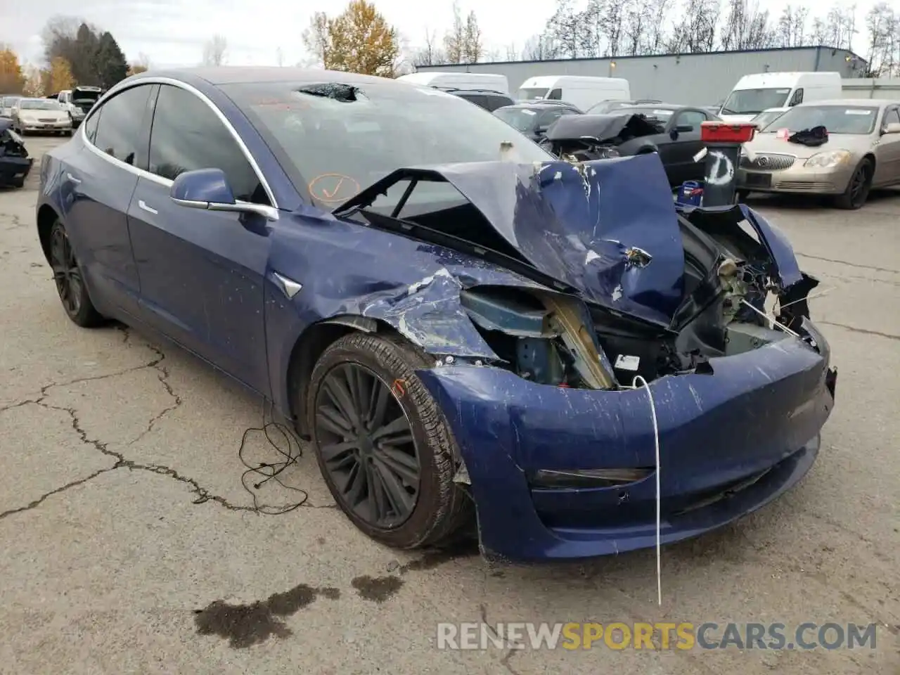 1 Фотография поврежденного автомобиля 5YJ3E1EA0KF299483 TESLA MODEL 3 2019