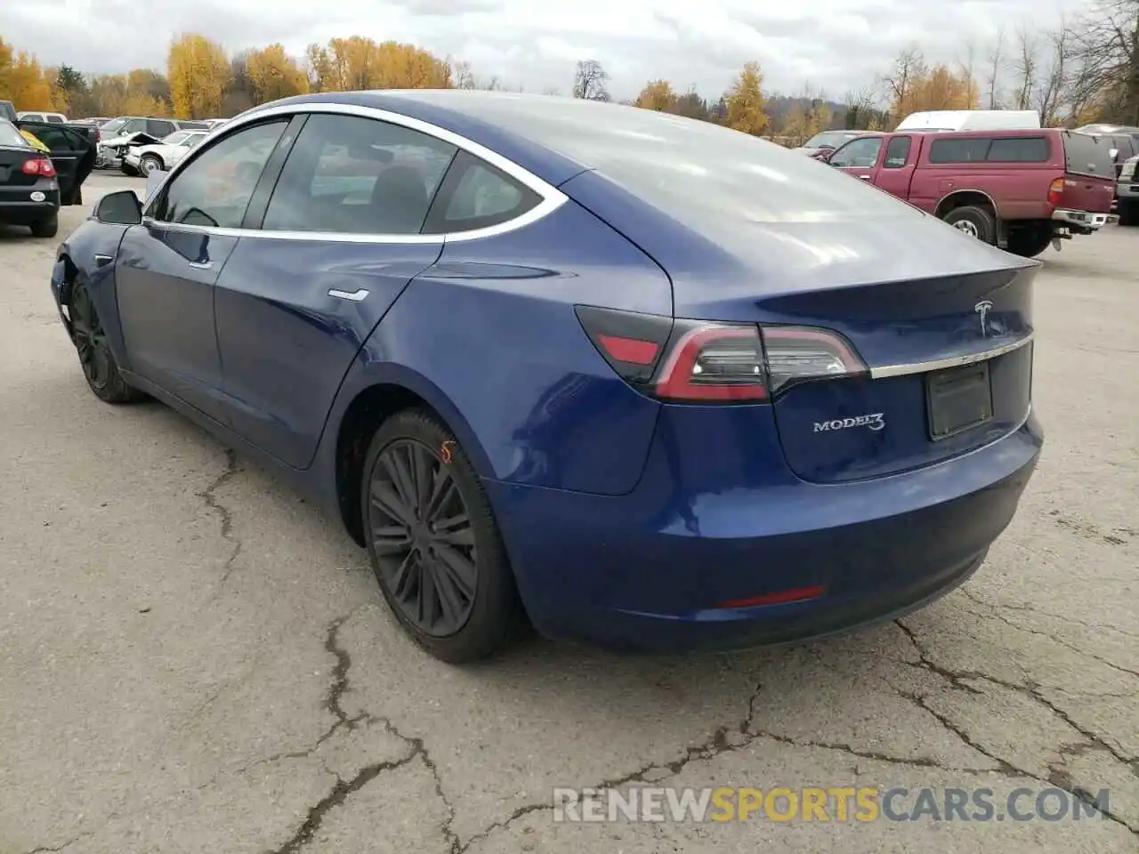 3 Photograph of a damaged car 5YJ3E1EA0KF299483 TESLA MODEL 3 2019