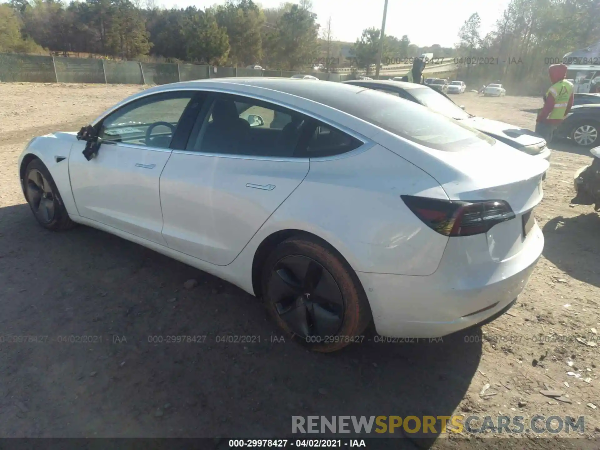 3 Photograph of a damaged car 5YJ3E1EA0KF299709 TESLA MODEL 3 2019