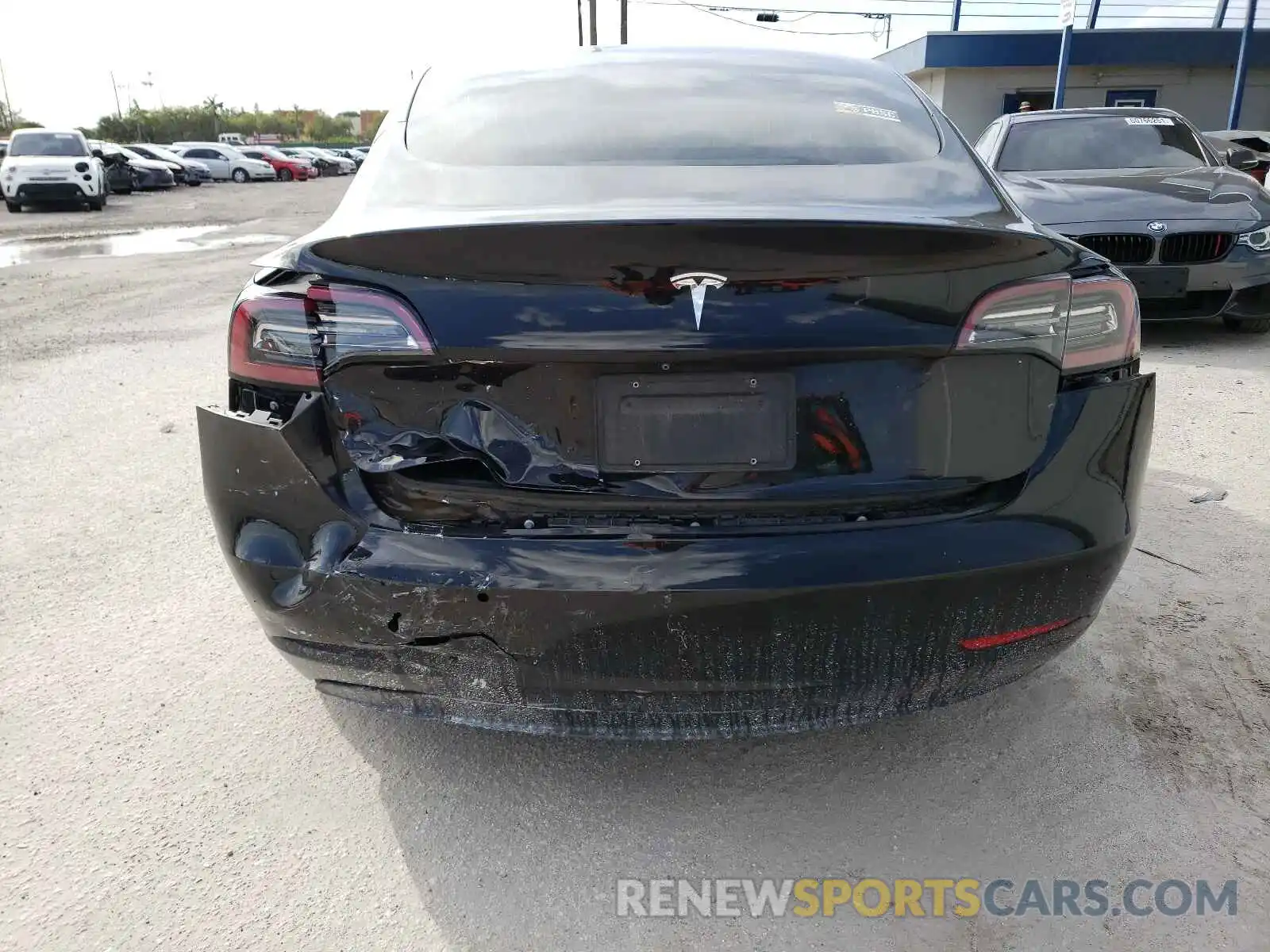 9 Photograph of a damaged car 5YJ3E1EA0KF302267 TESLA MODEL 3 2019