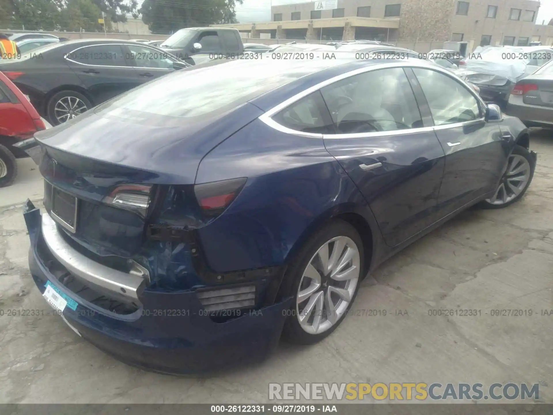 4 Фотография поврежденного автомобиля 5YJ3E1EA0KF302575 TESLA MODEL 3 2019