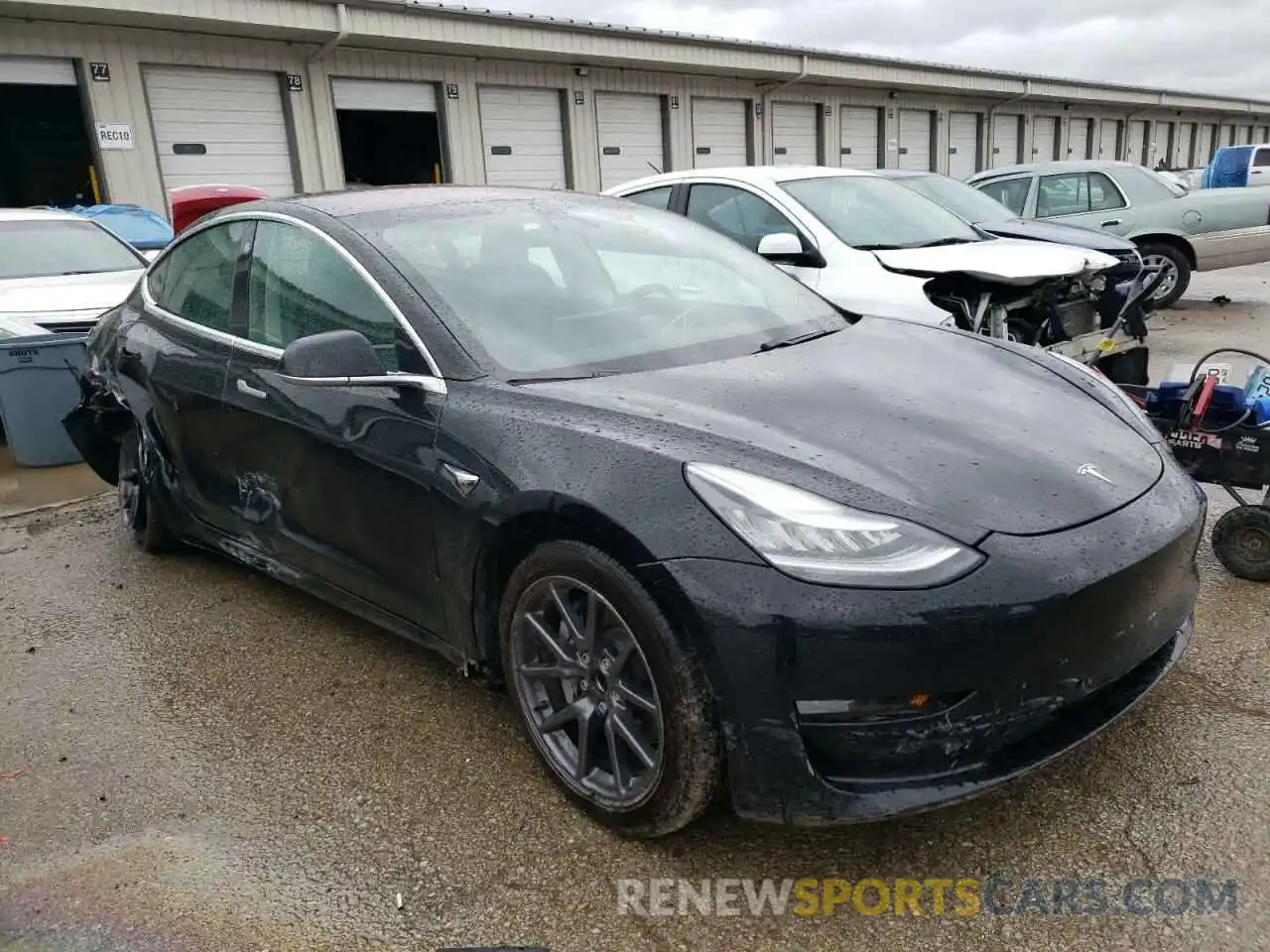 1 Photograph of a damaged car 5YJ3E1EA0KF306383 TESLA MODEL 3 2019