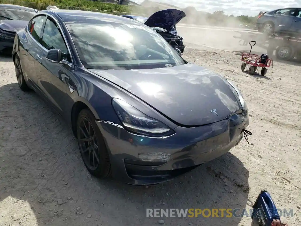 9 Photograph of a damaged car 5YJ3E1EA0KF307517 TESLA MODEL 3 2019