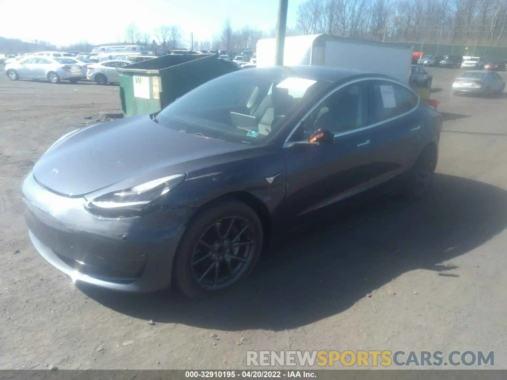 2 Photograph of a damaged car 5YJ3E1EA0KF308330 TESLA MODEL 3 2019