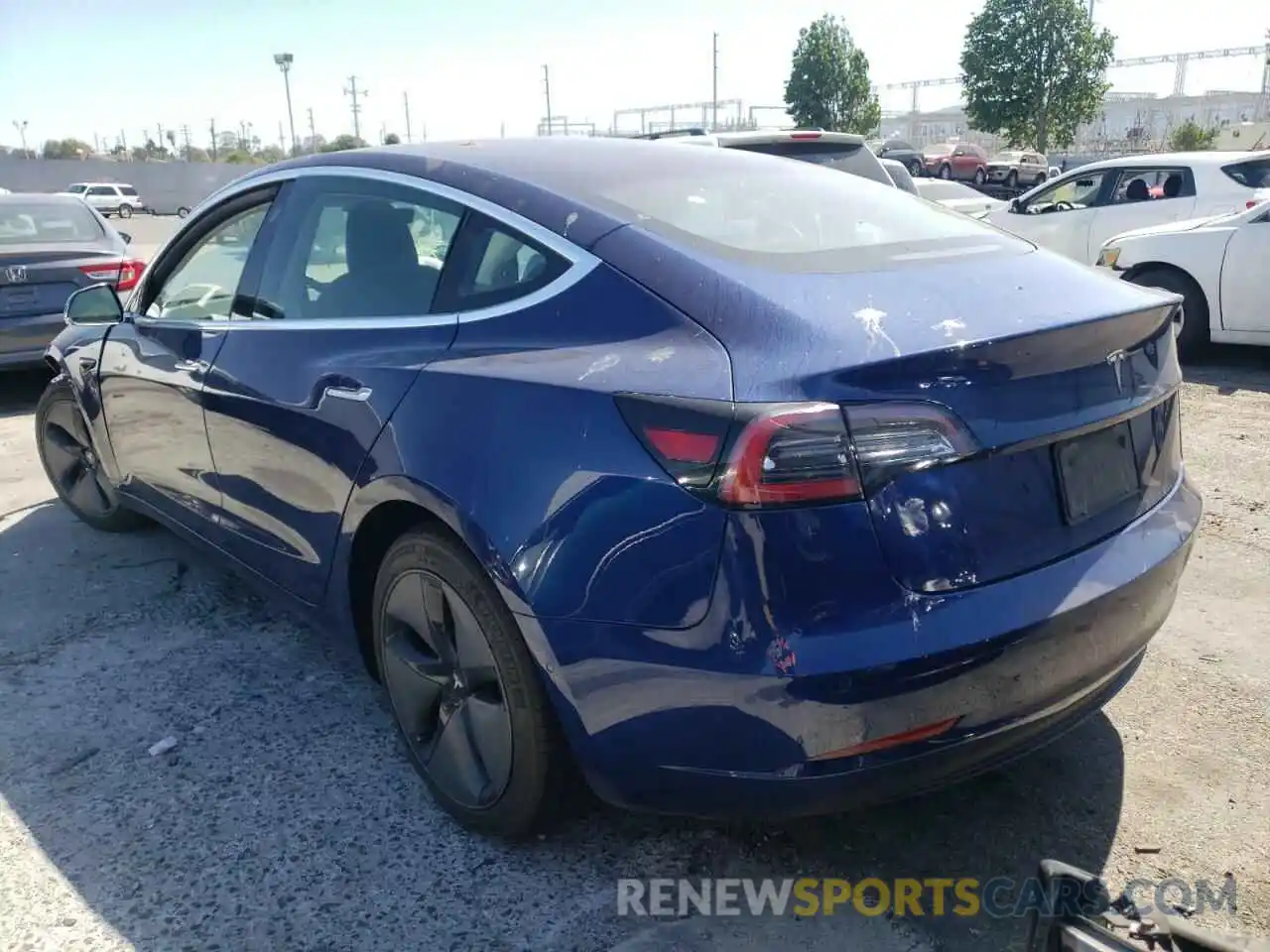 3 Photograph of a damaged car 5YJ3E1EA0KF309218 TESLA MODEL 3 2019