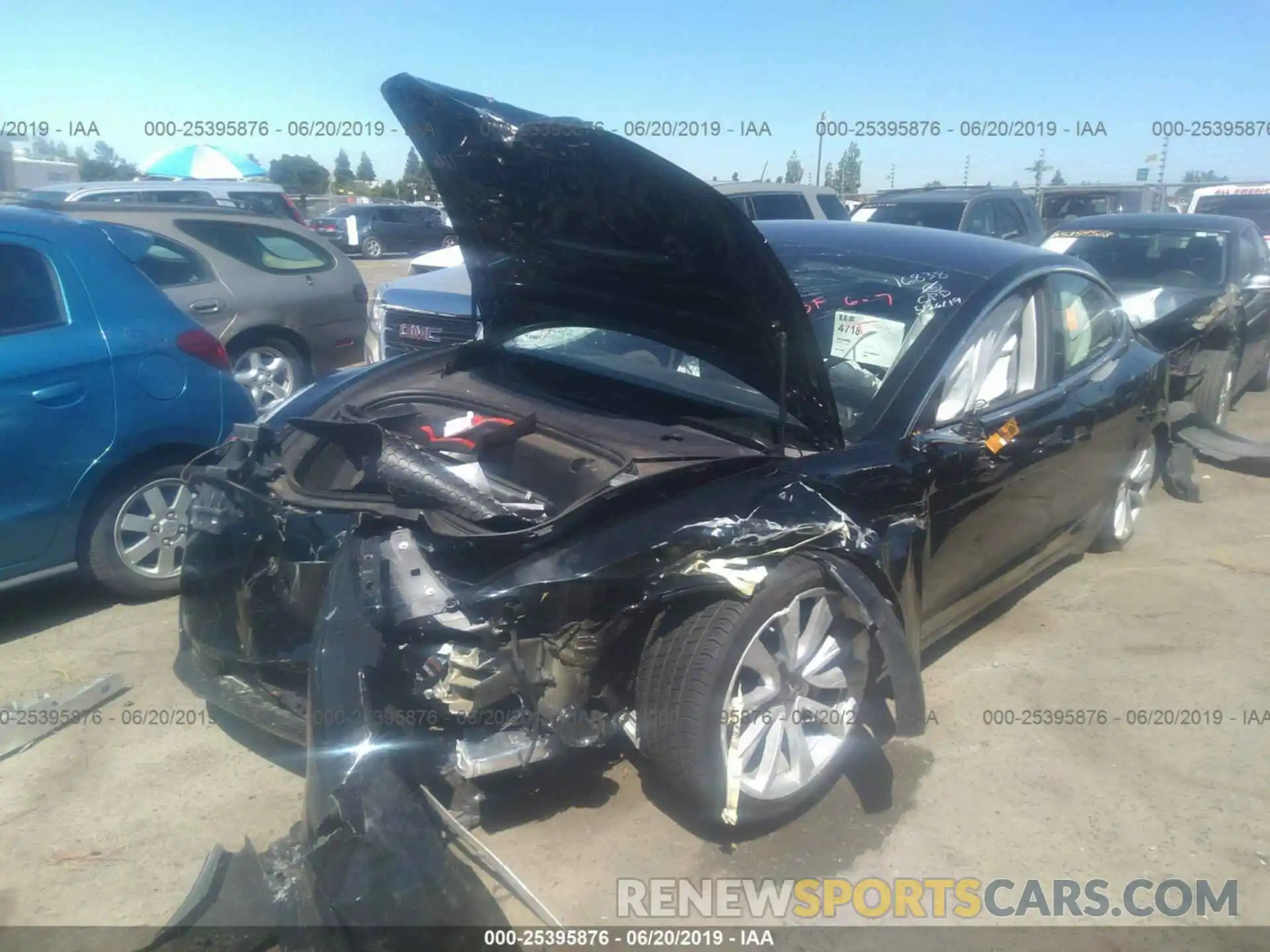 2 Photograph of a damaged car 5YJ3E1EA0KF310689 TESLA MODEL 3 2019