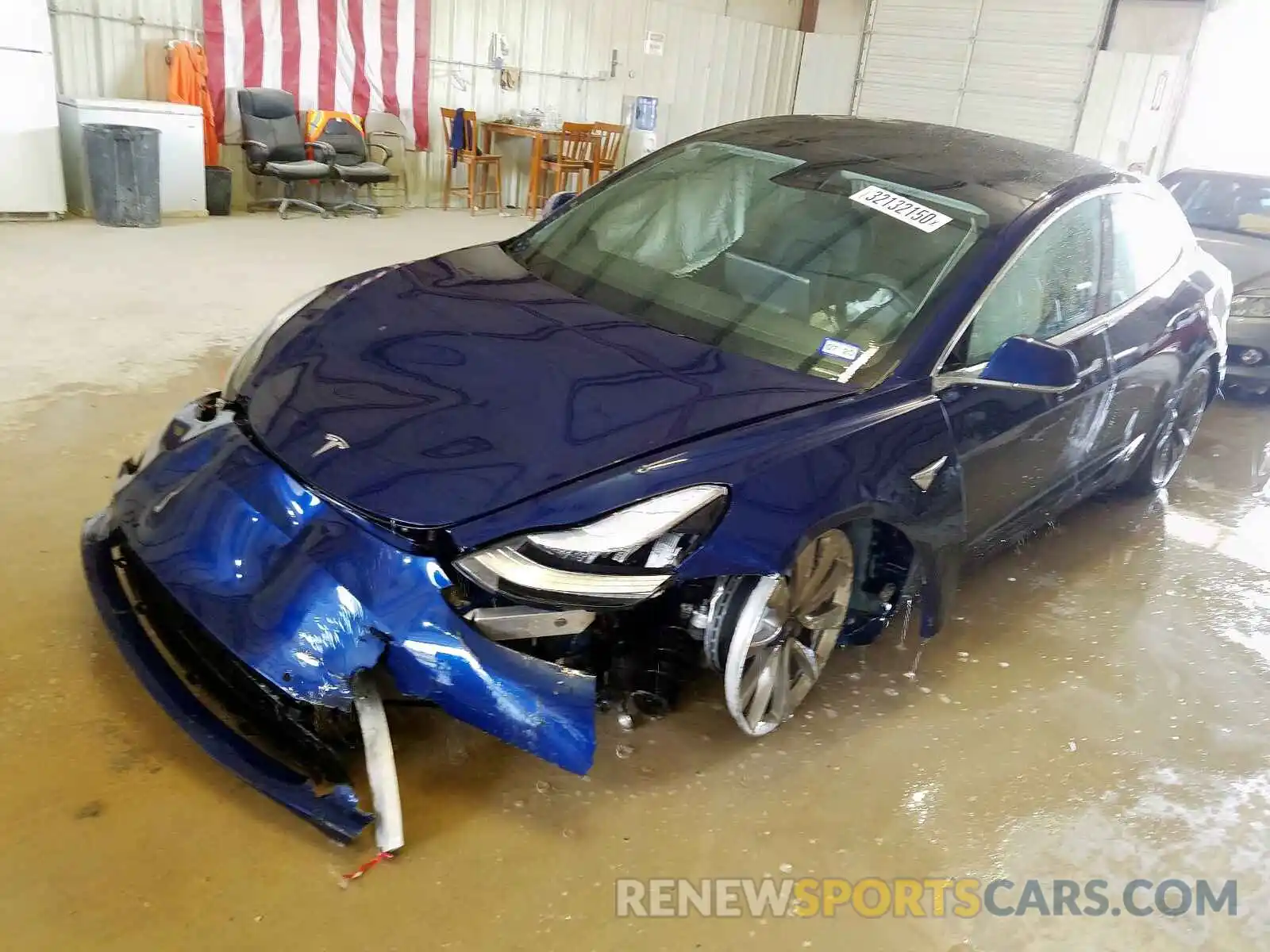 2 Photograph of a damaged car 5YJ3E1EA0KF311647 TESLA MODEL 3 2019