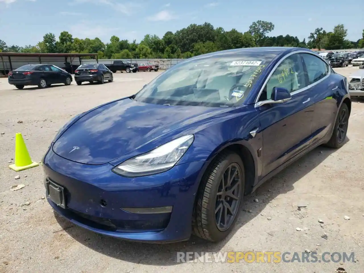 2 Фотография поврежденного автомобиля 5YJ3E1EA0KF312345 TESLA MODEL 3 2019