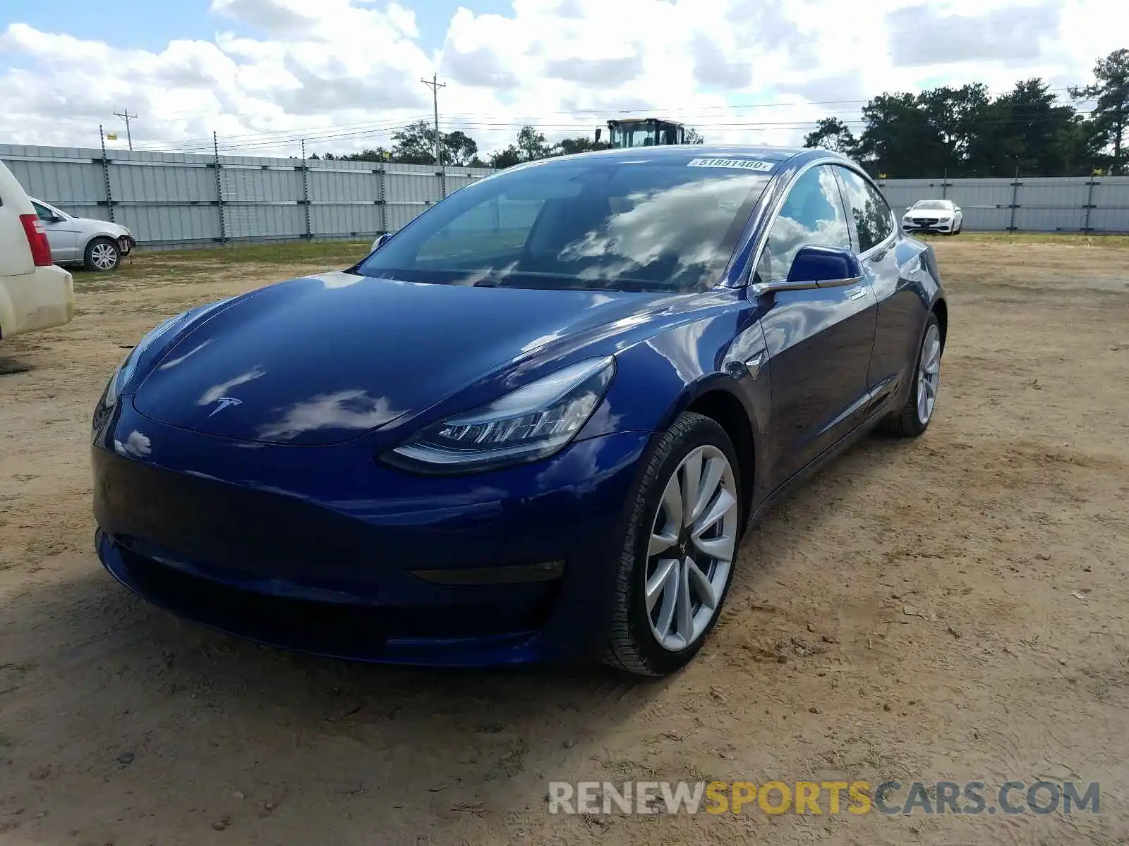 2 Photograph of a damaged car 5YJ3E1EA0KF314581 TESLA MODEL 3 2019